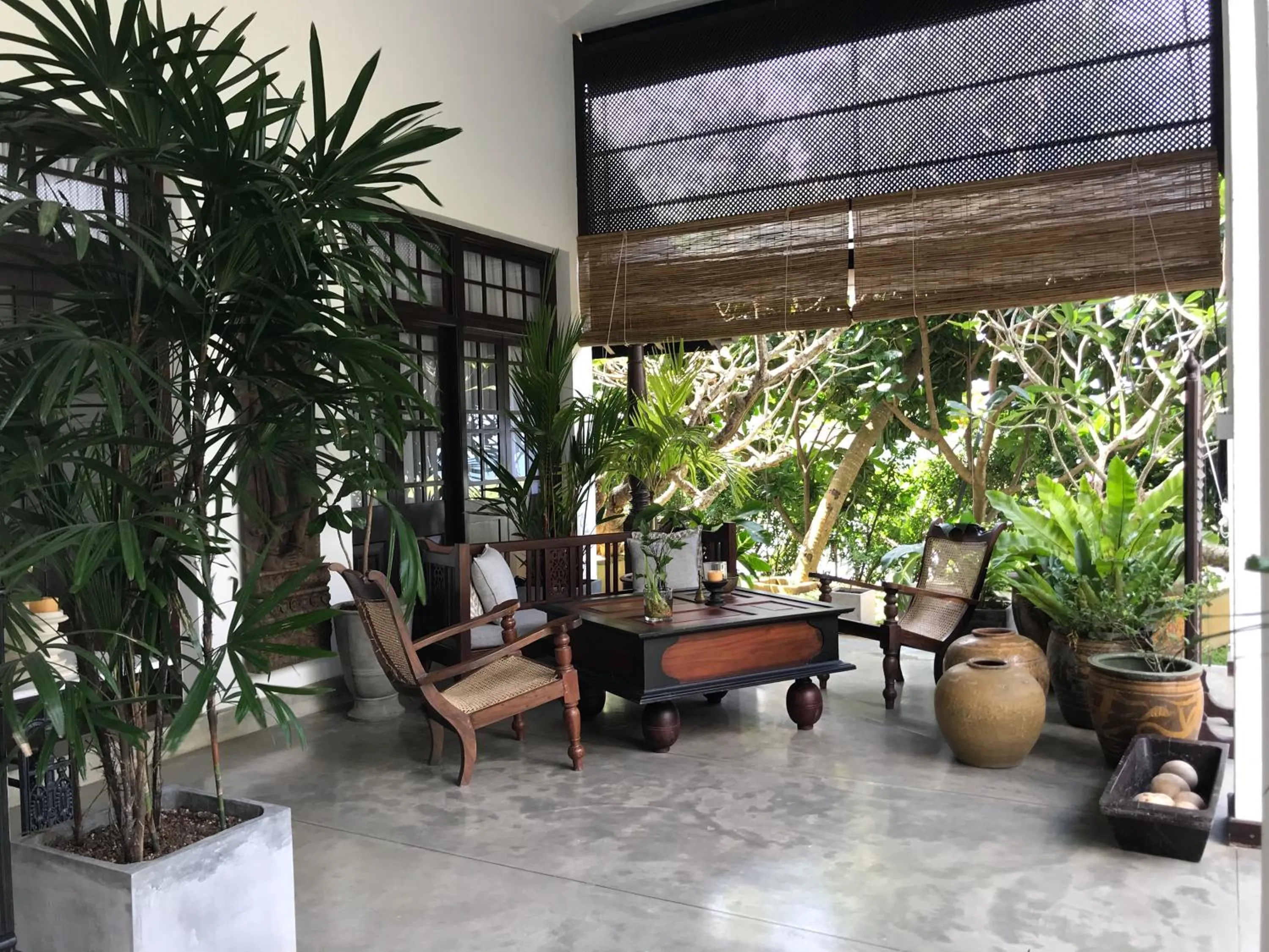 Seating area in The Postcard Galle