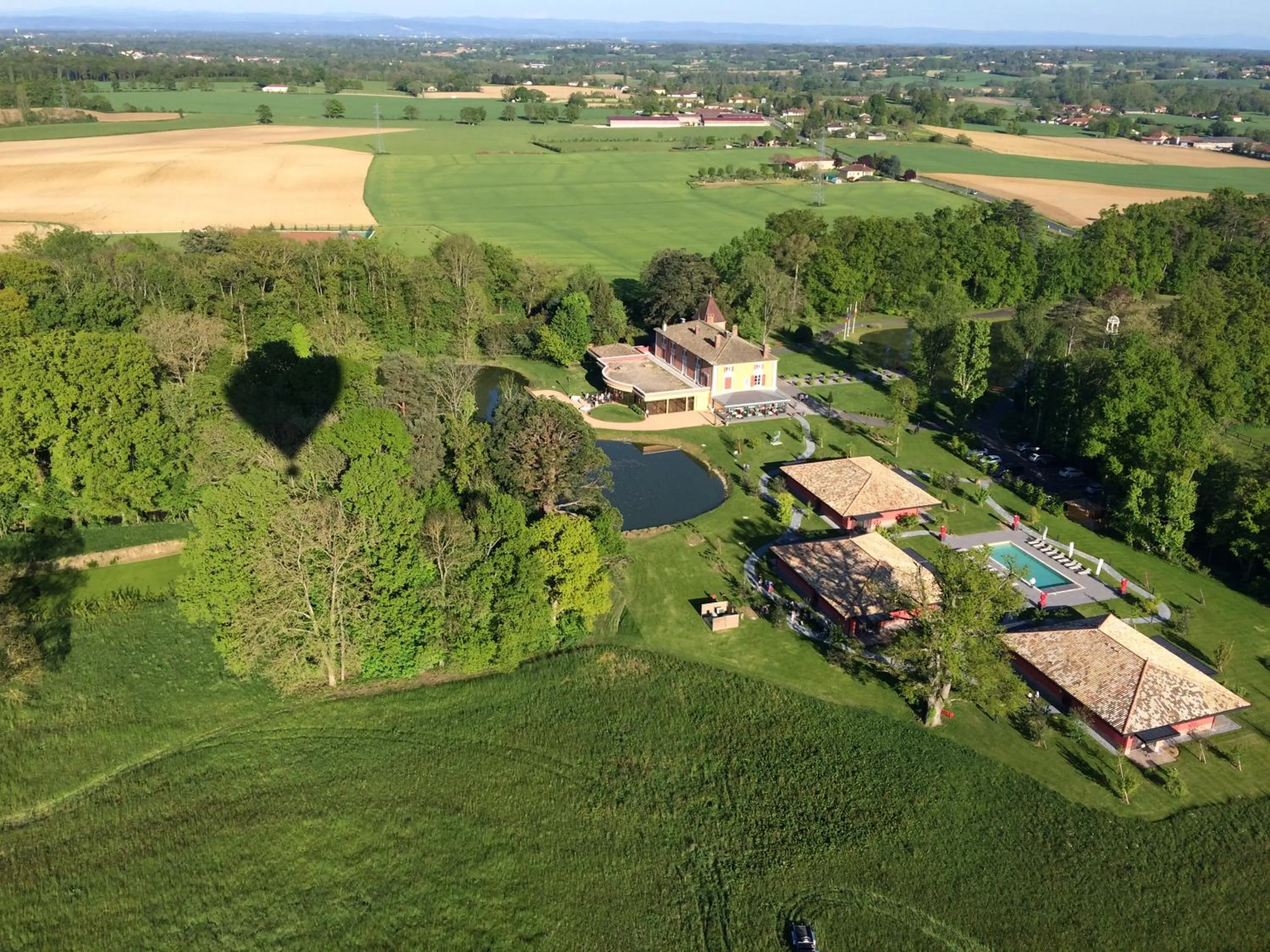 Bird's eye view in Hôtel du Bois Blanc Domaine d'Epeyssoles Georges Blanc