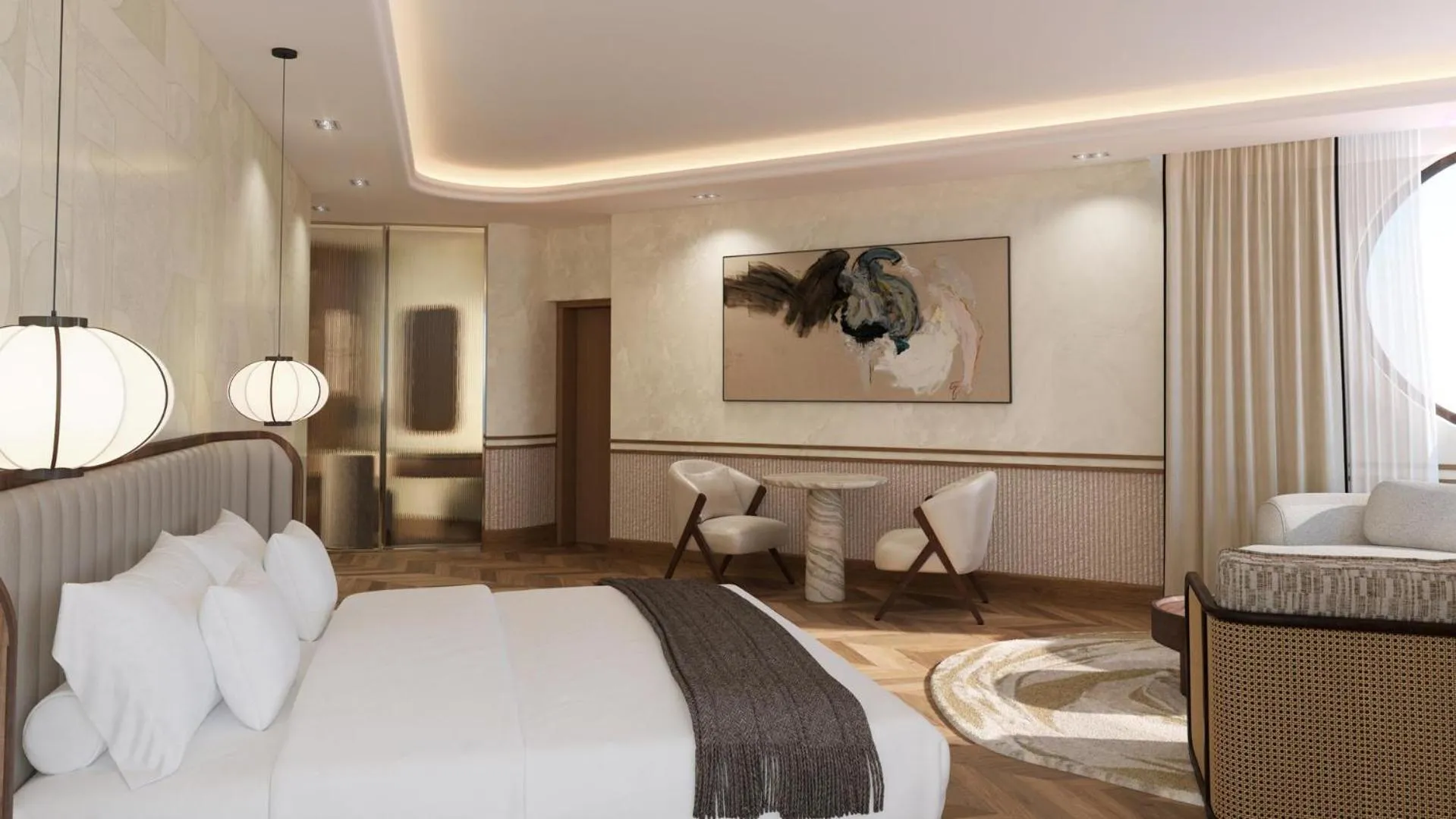 Bed in The Cole Boutique Hotel & Spa