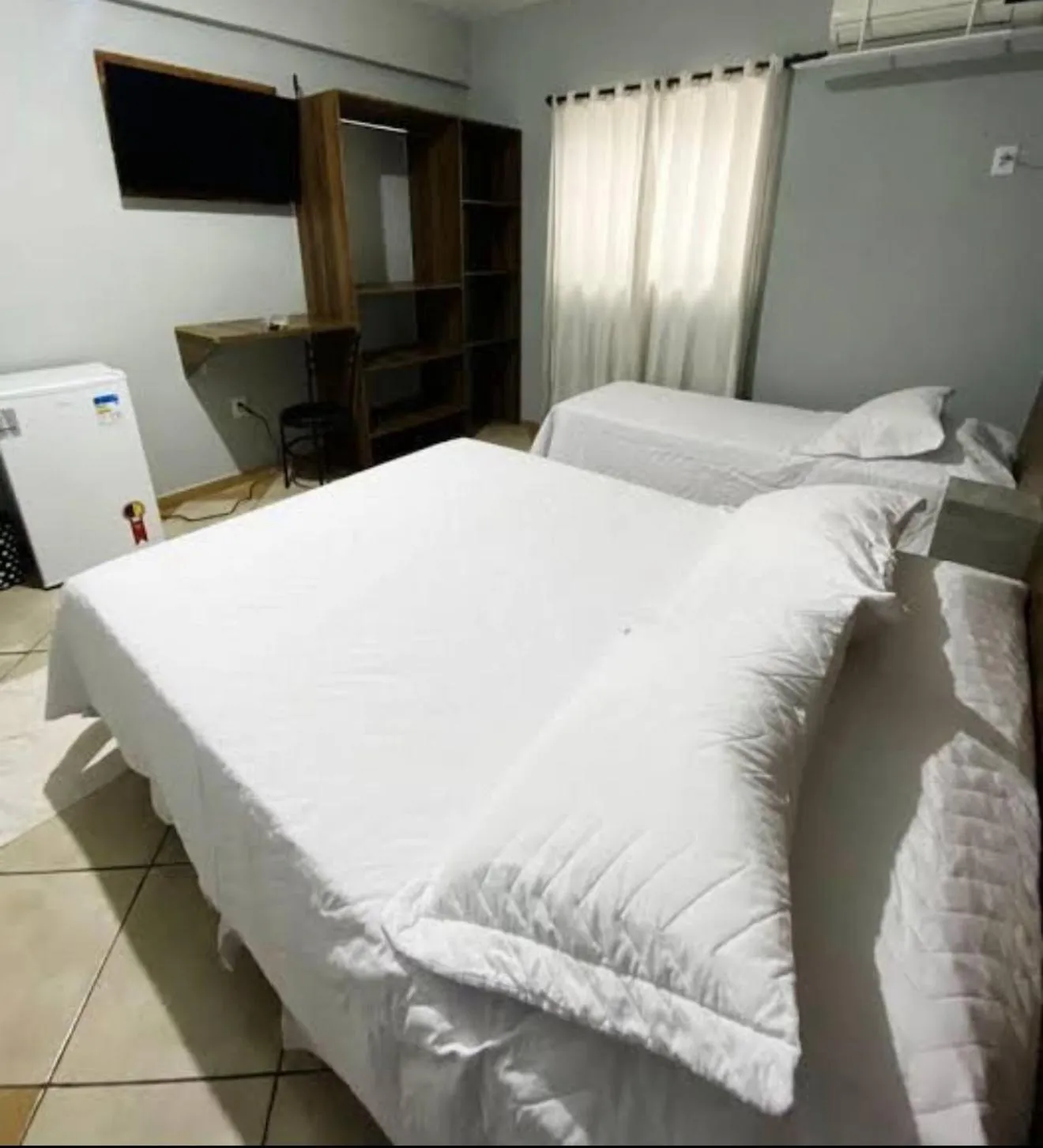 Bed in Itaipu Hotel