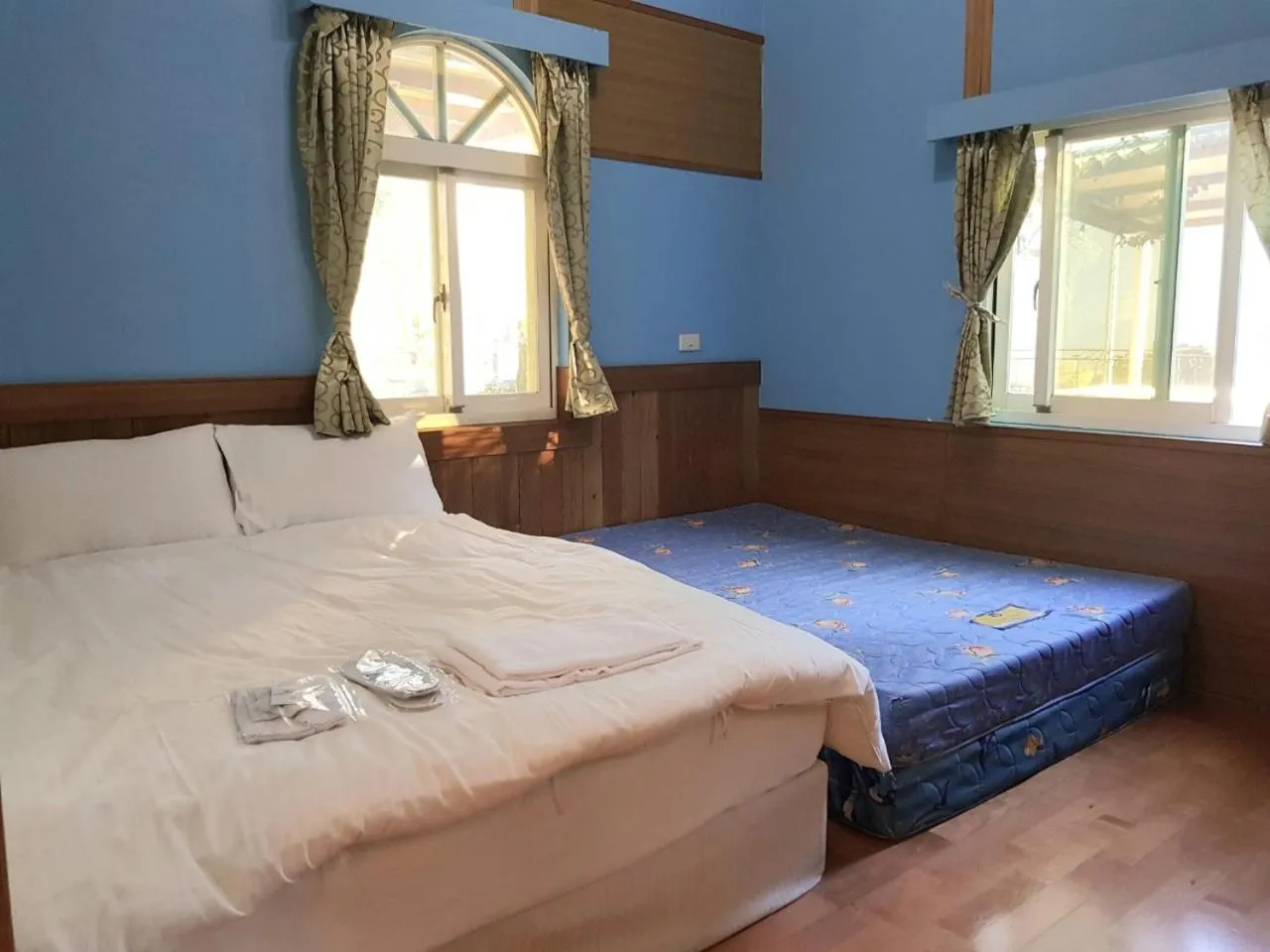 Bed in Qingjing Xiaozhu