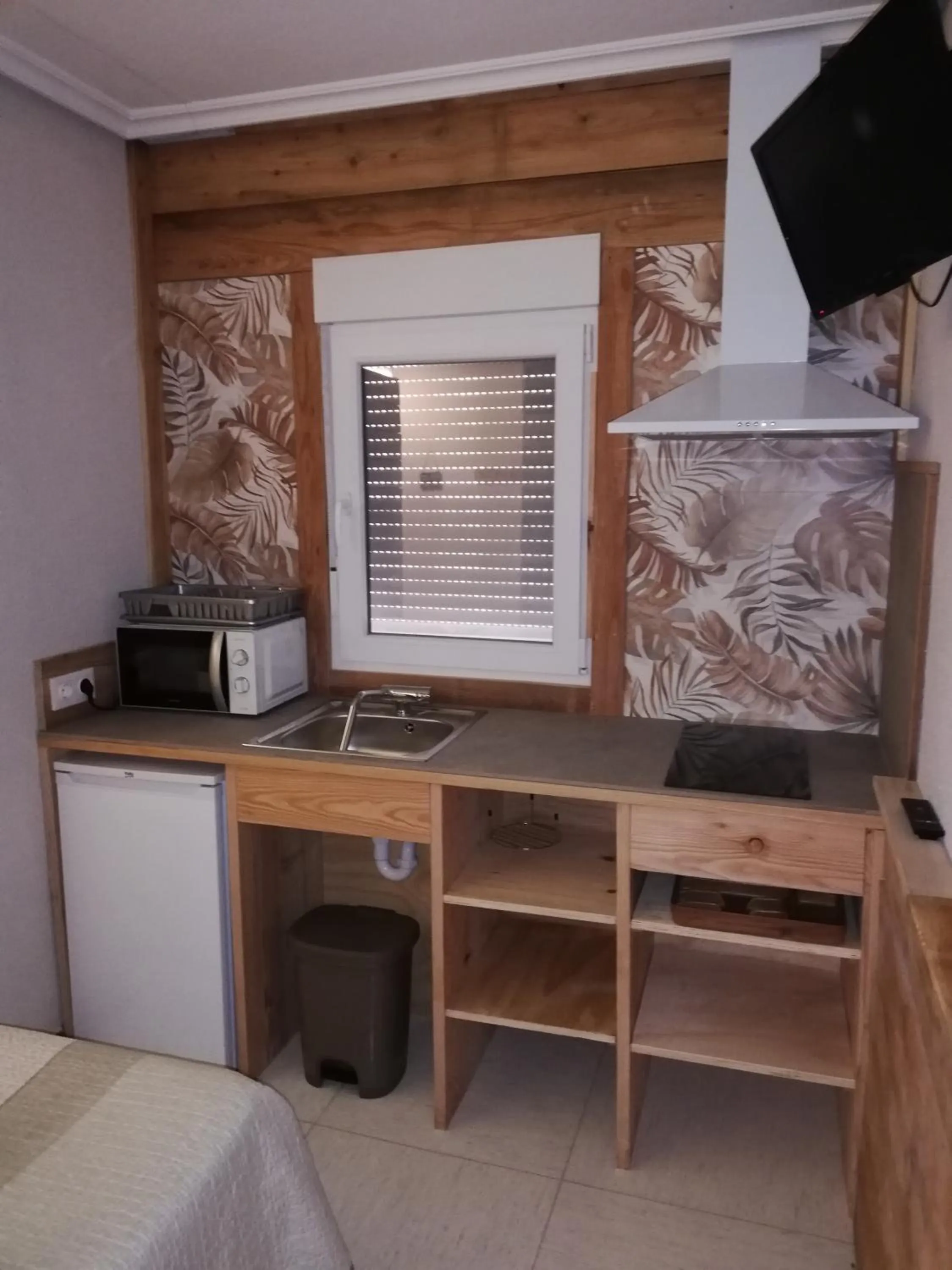 Kitchen or kitchenette in Hostal Ochoa