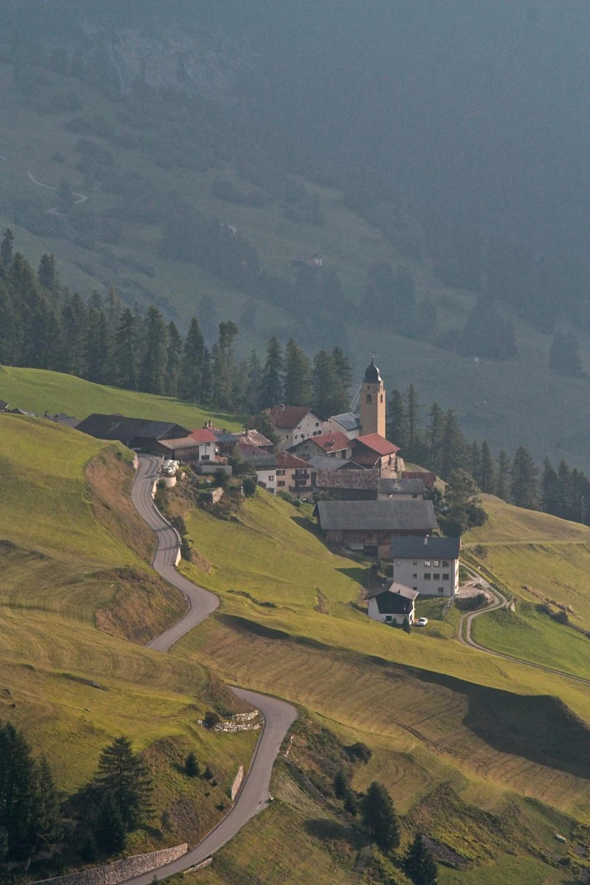 Natural landscape in Pension Laresch