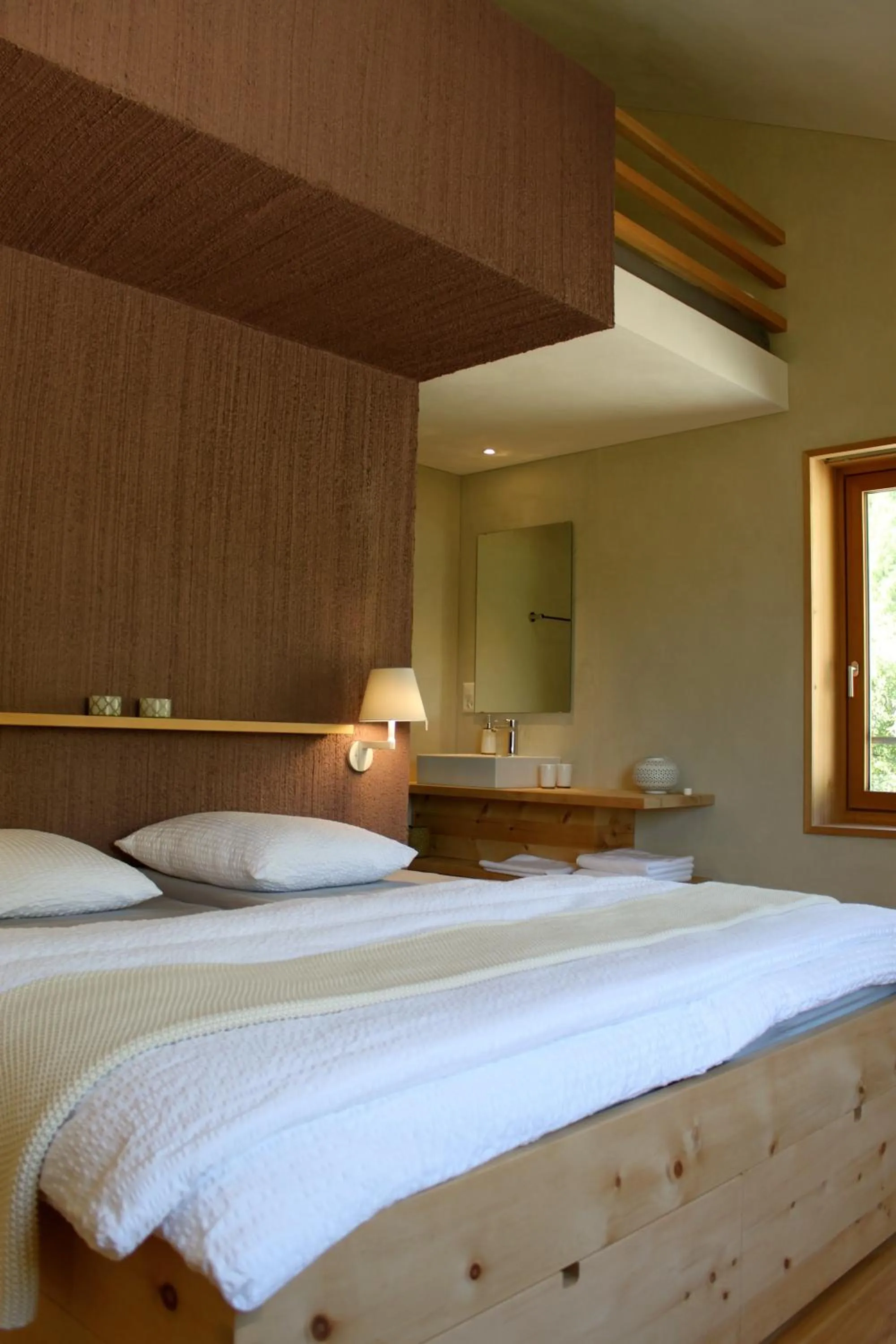 Decorative detail, Bed in Pension Laresch