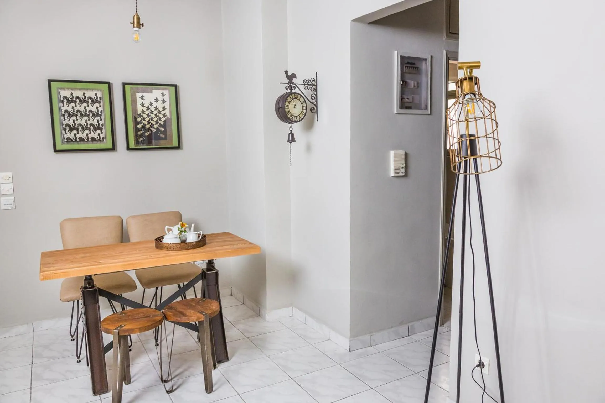 Dining area in Aris Athens Suites