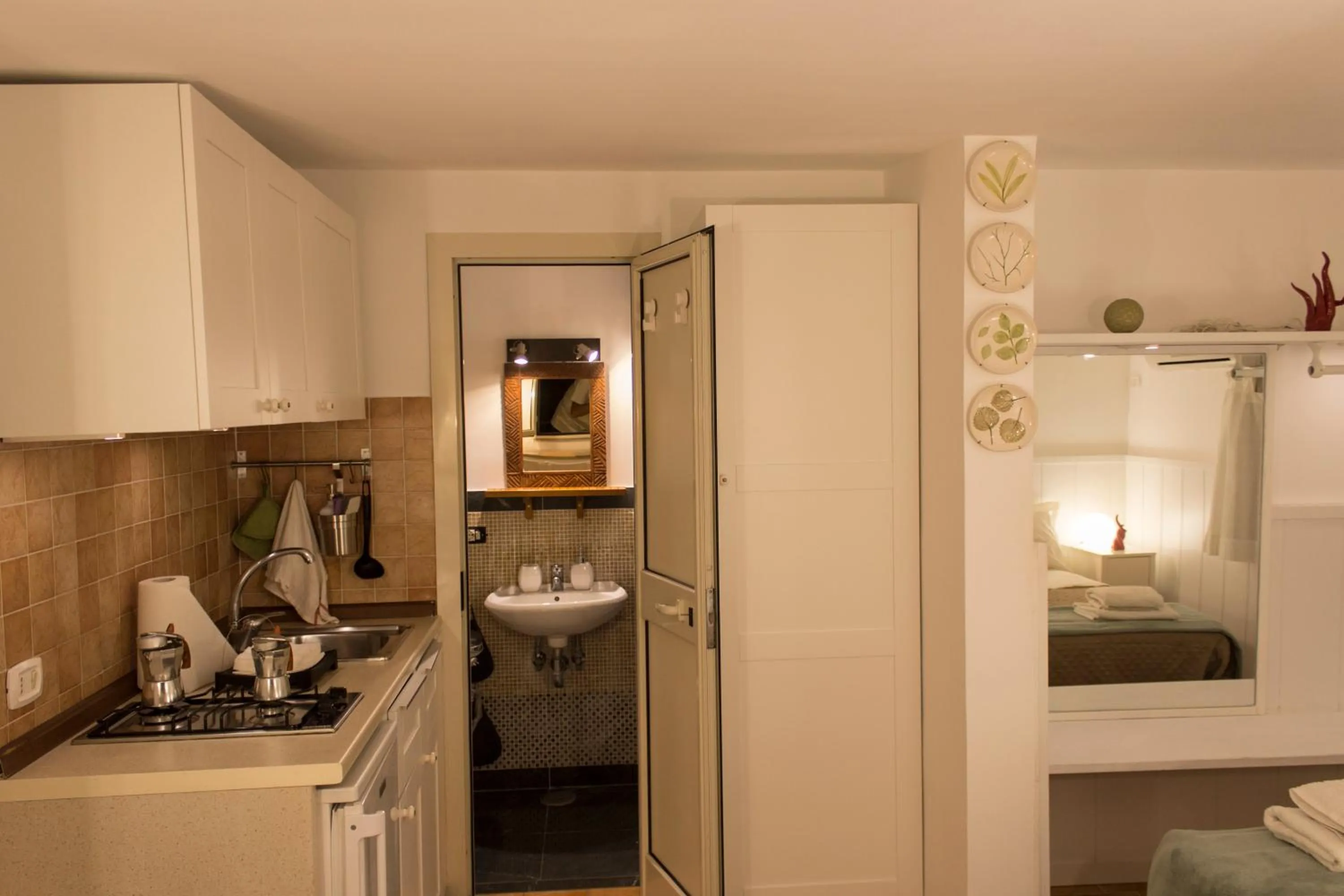 Bathroom, Bed in Sui Tetti di Napoli