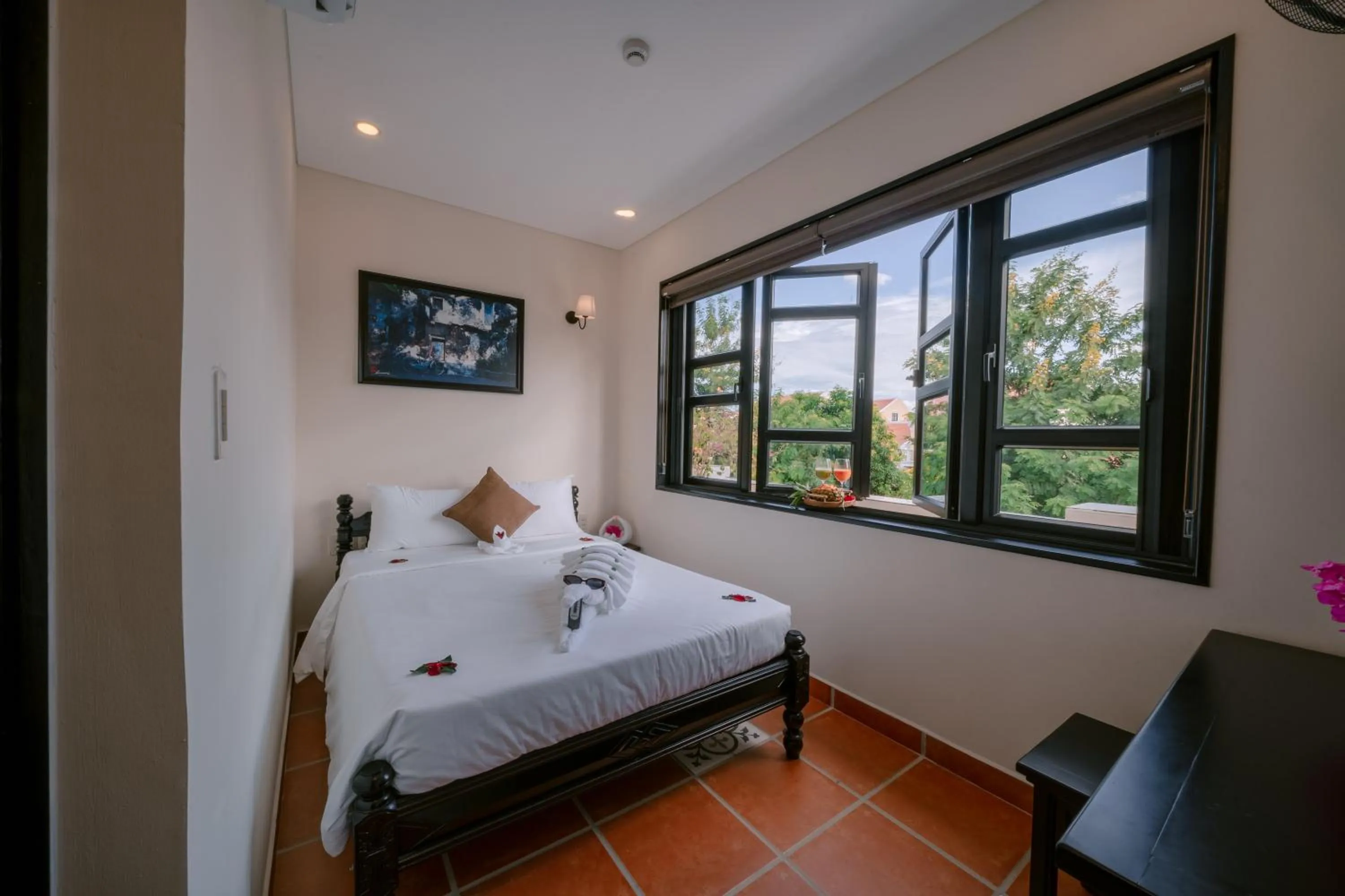 Bed in Du Yen Hoi An Villa