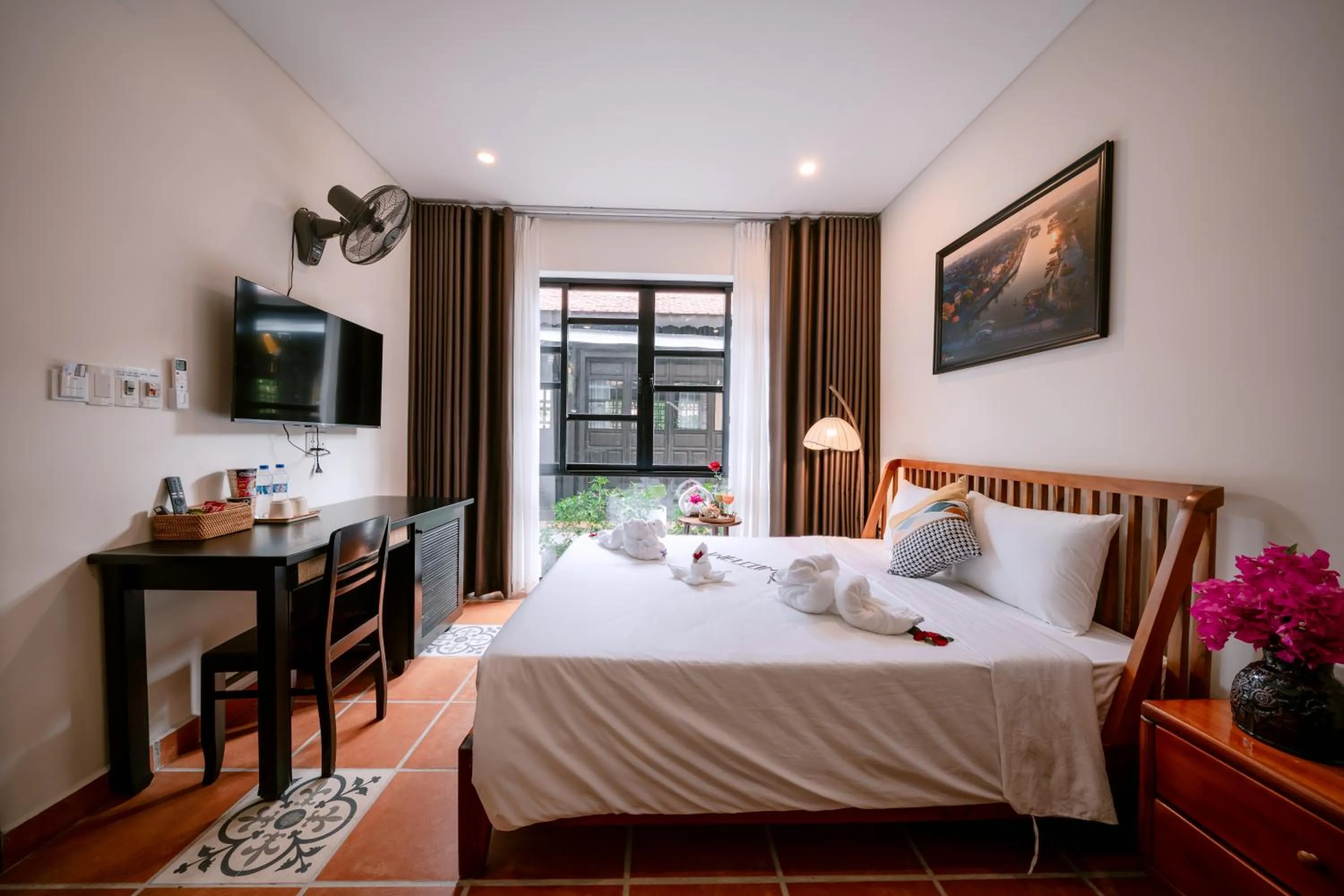 Bed in Du Yen Hoi An Villa