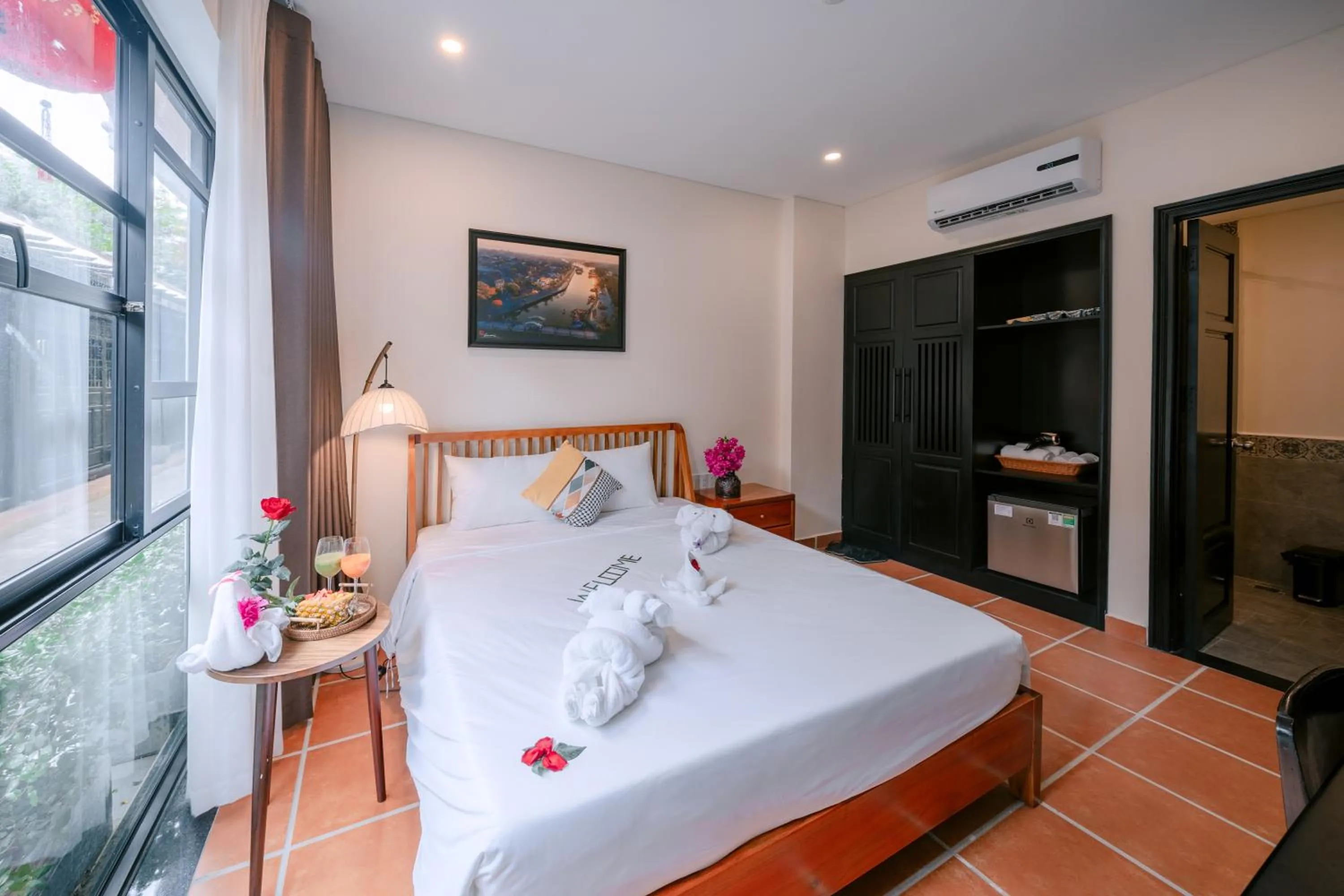 Bed in Du Yen Hoi An Villa