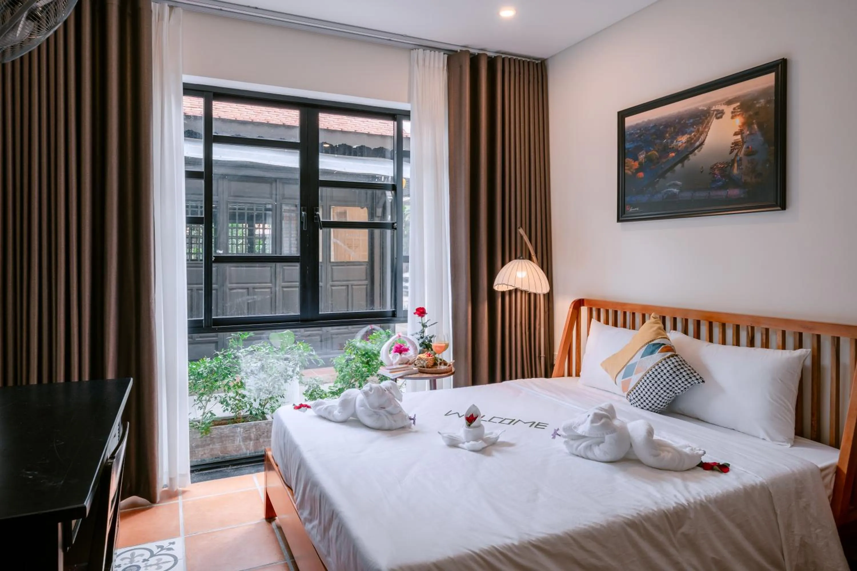 Bed in Du Yen Hoi An Villa