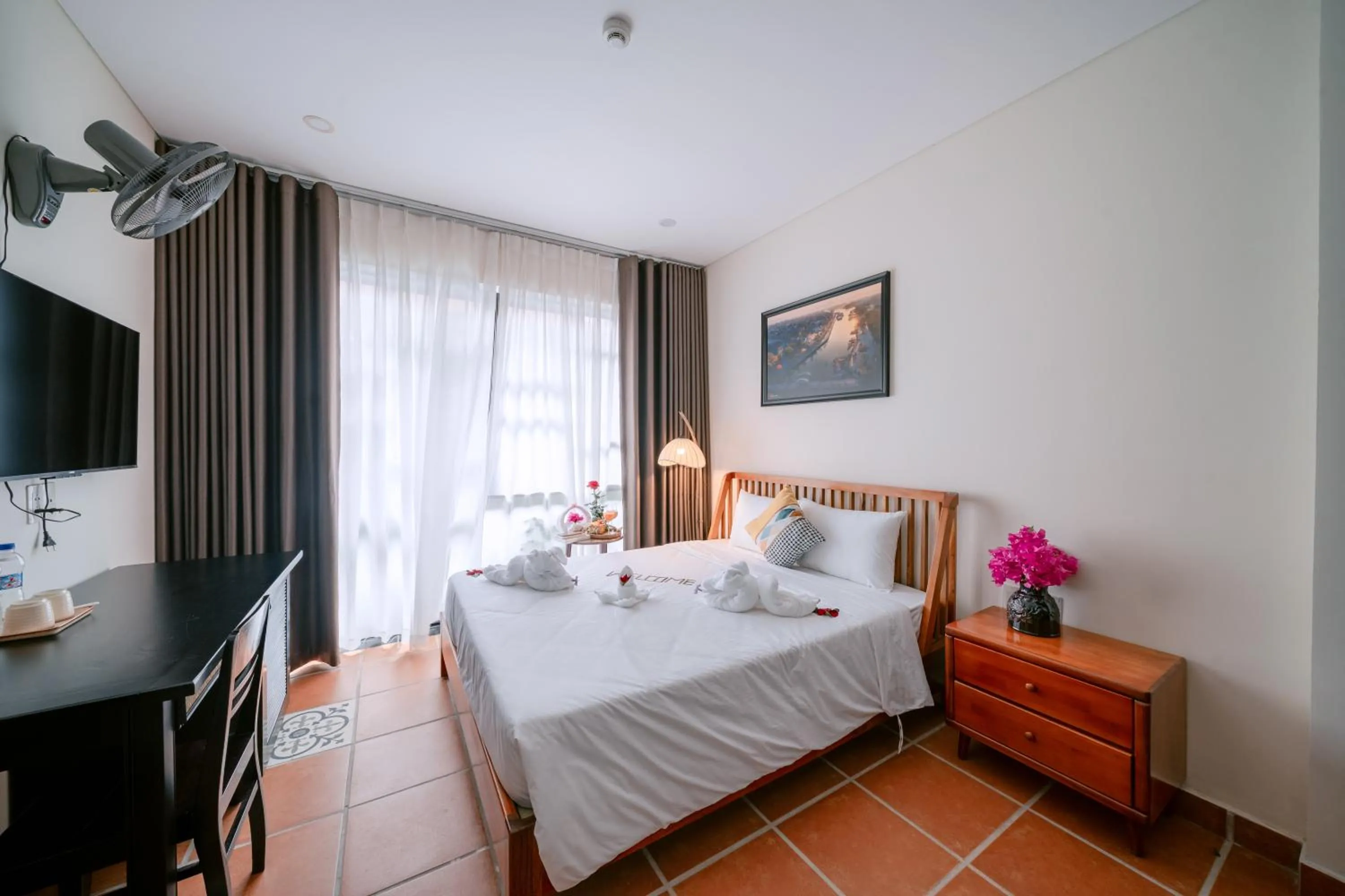 Bed in Du Yen Hoi An Villa