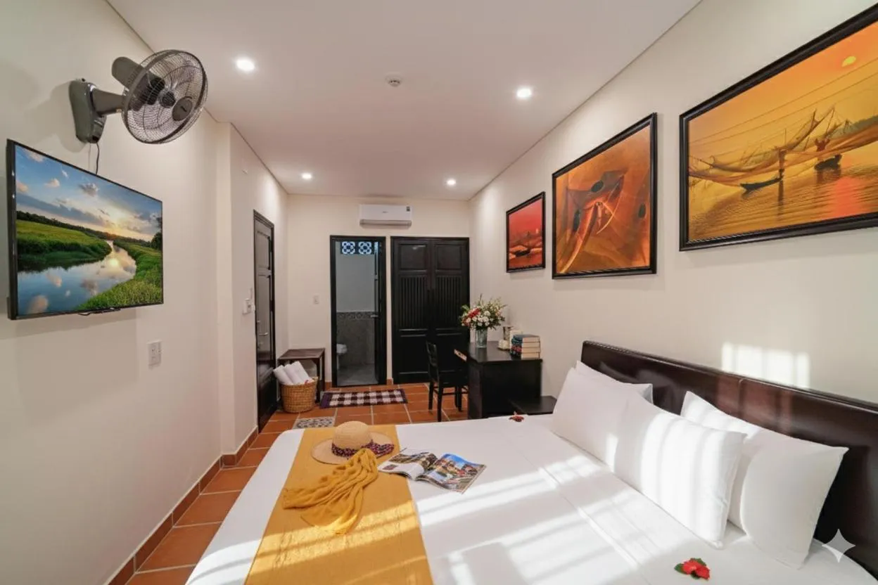 Bed in Du Yen Hoi An Villa