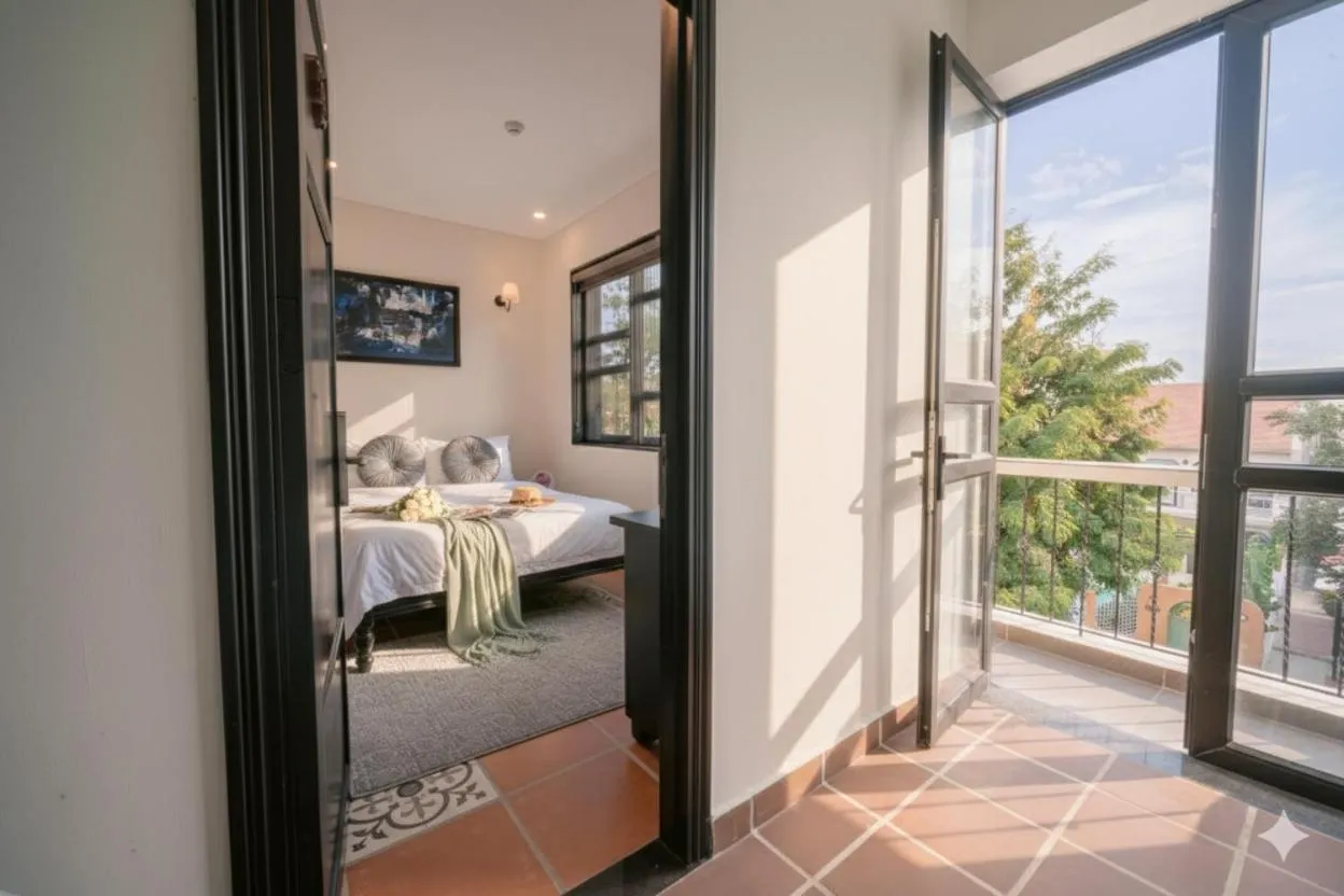 Bed in Du Yen Hoi An Villa