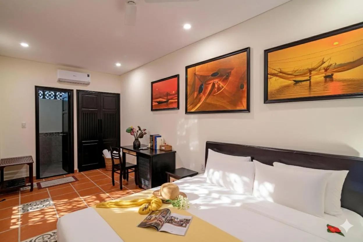 Bed in Du Yen Hoi An Villa