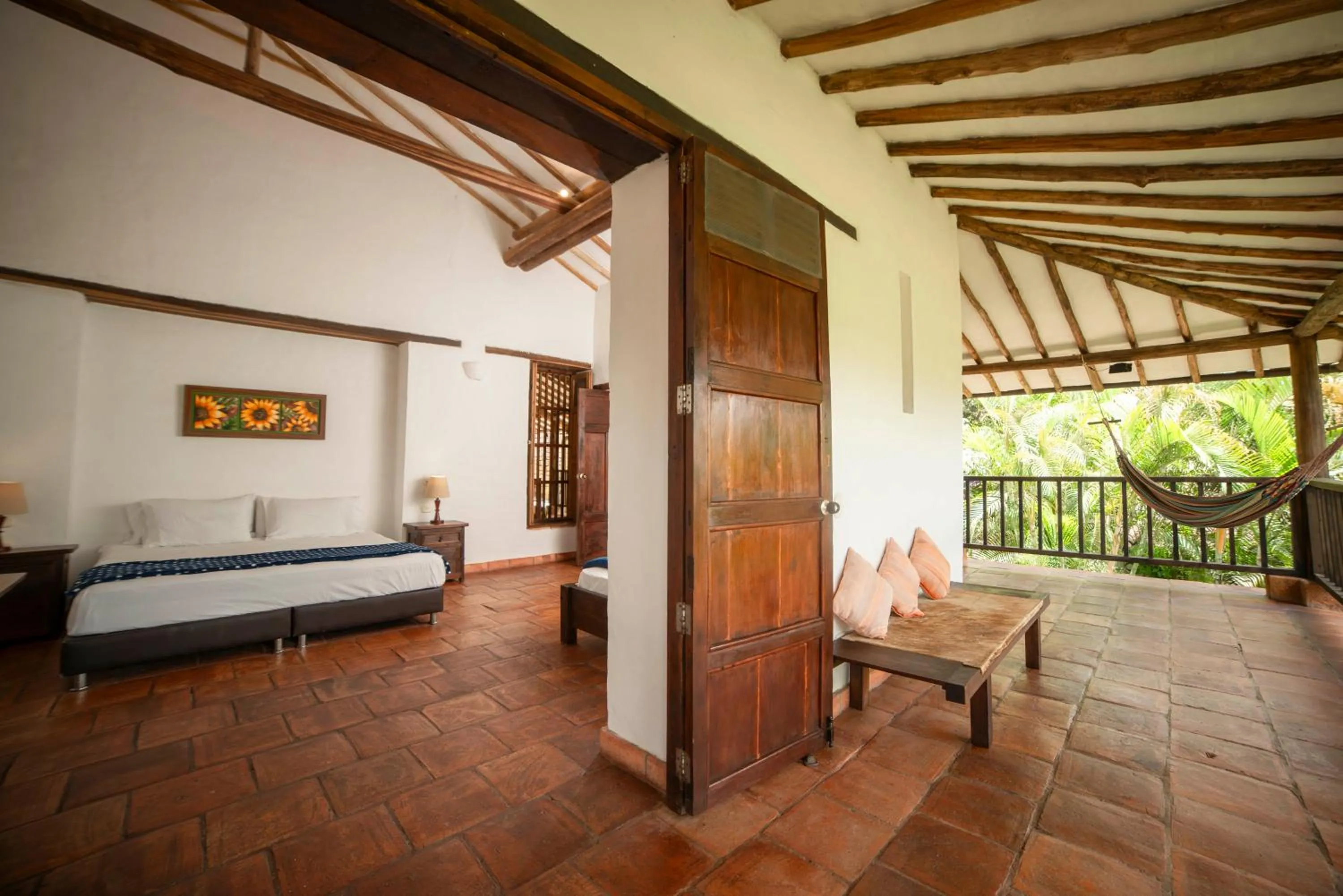 Facade/entrance, Bed in Achiotte by Masaya Collection