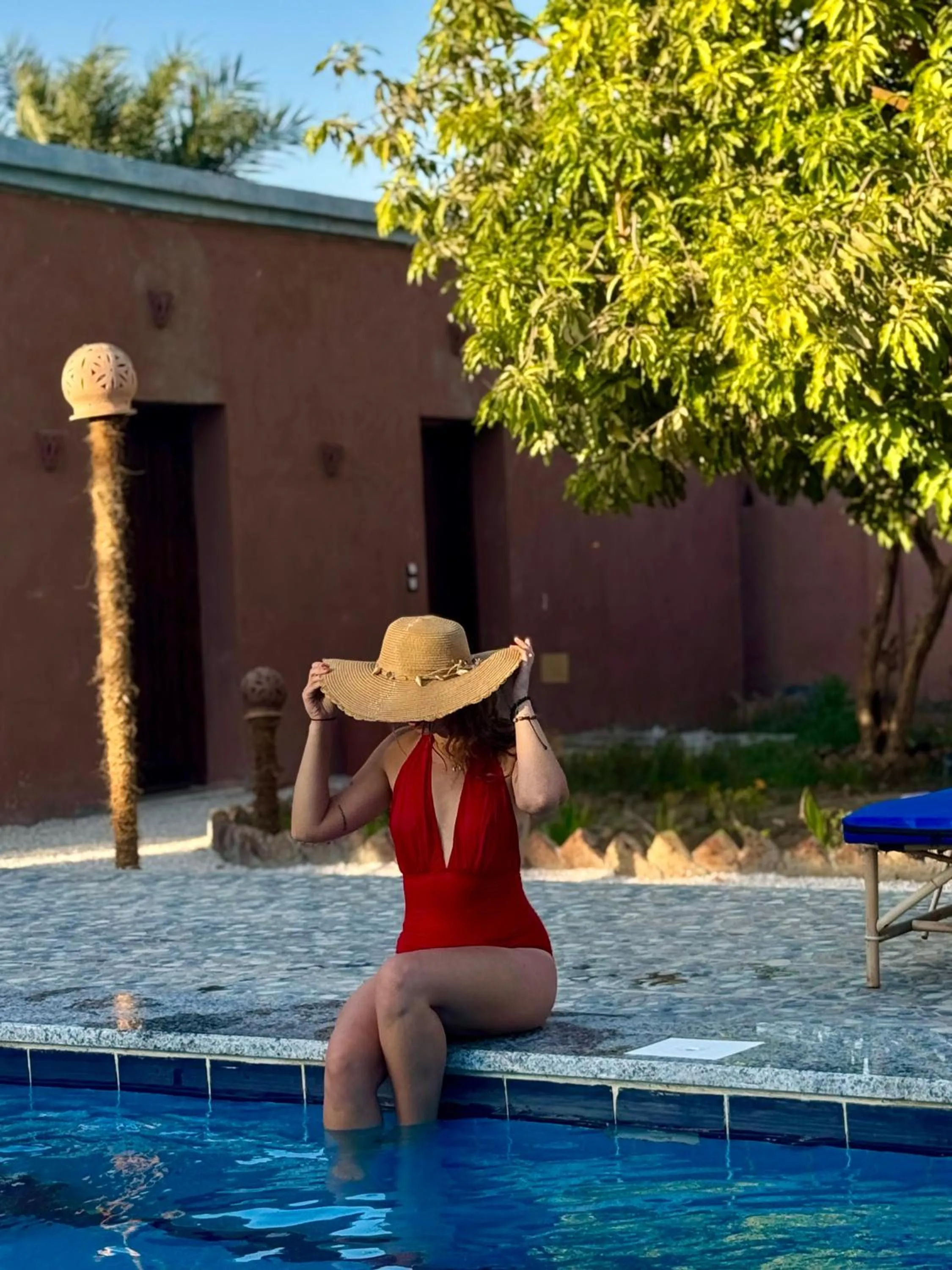 Pool view in El Juneina Villas