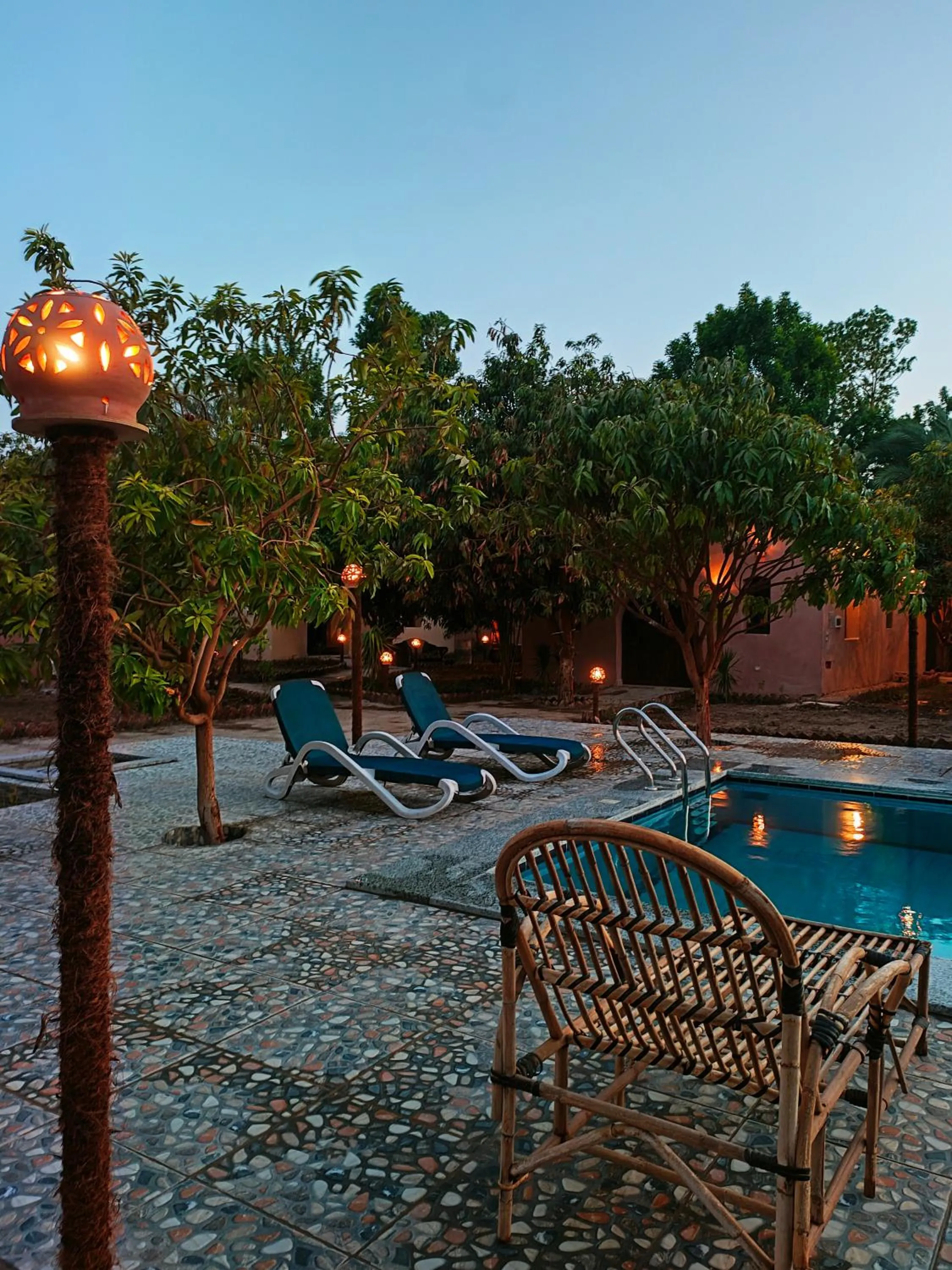 Pool view in El Juneina Villas