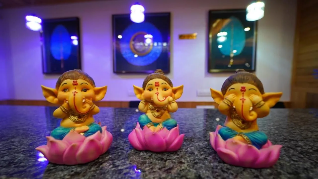 Decorative detail in Hotel SNAS Retreat Manali