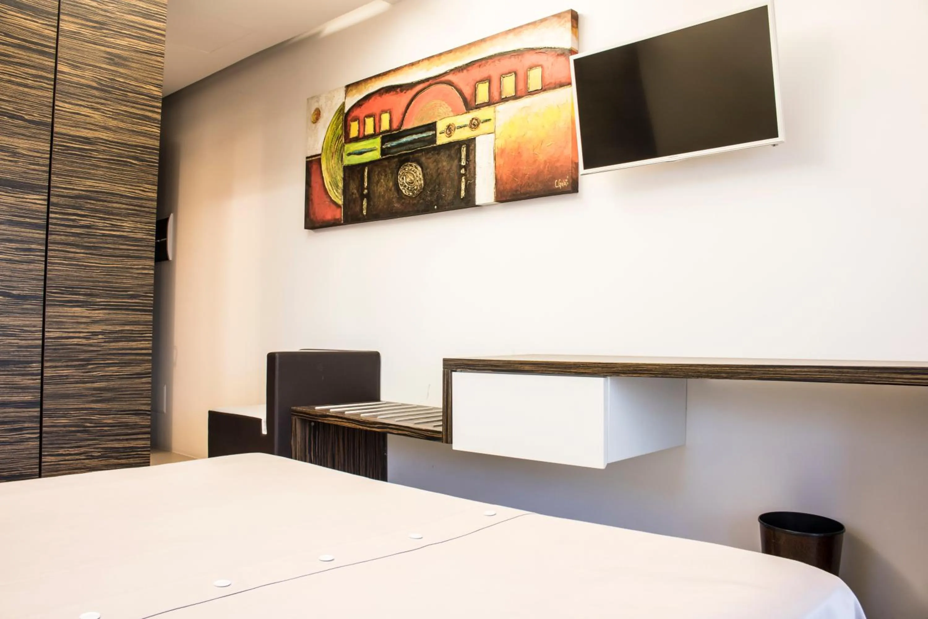 Decorative detail, Bed in White Hotel