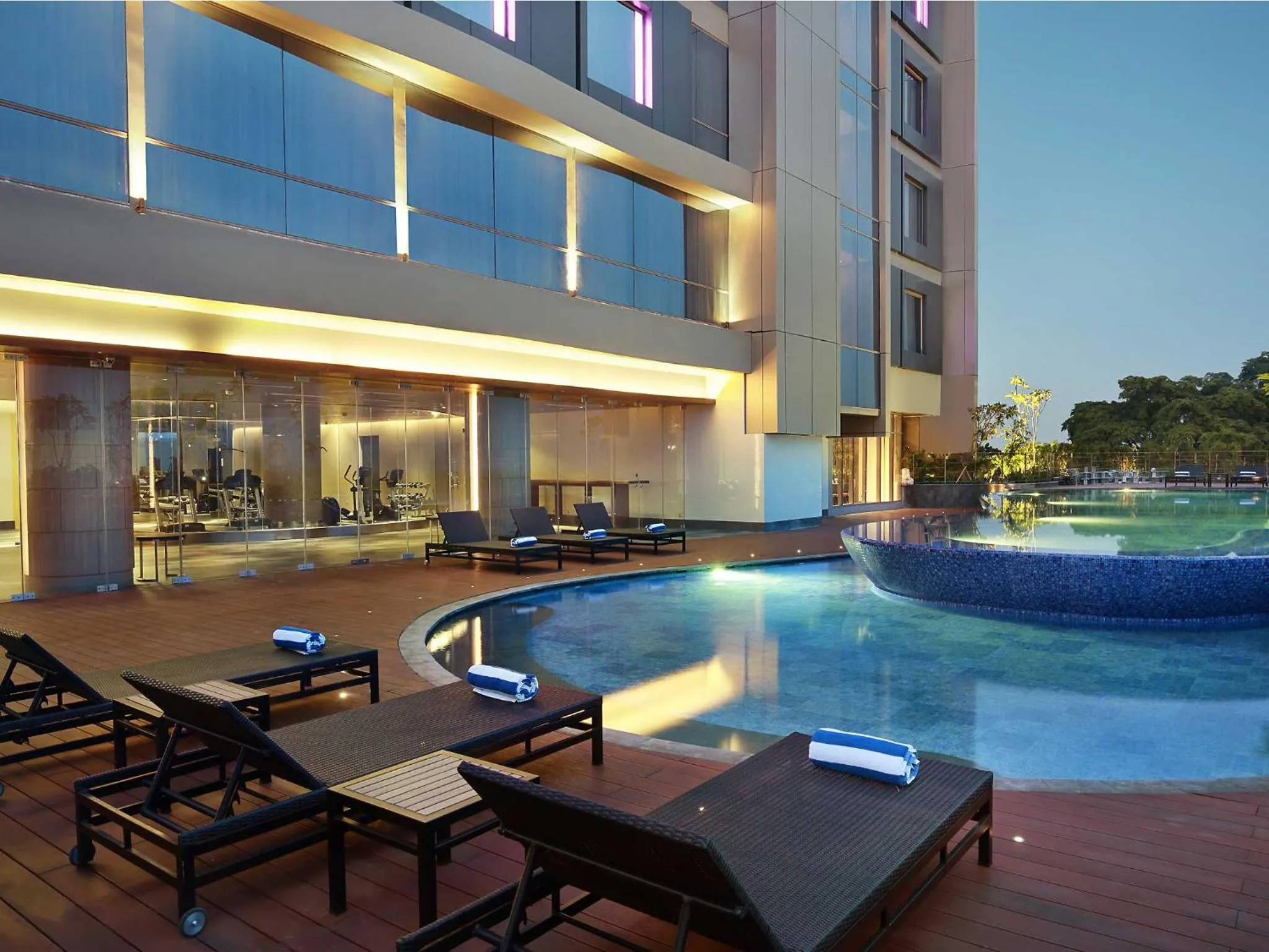 Swimming pool in Mercure Karawang