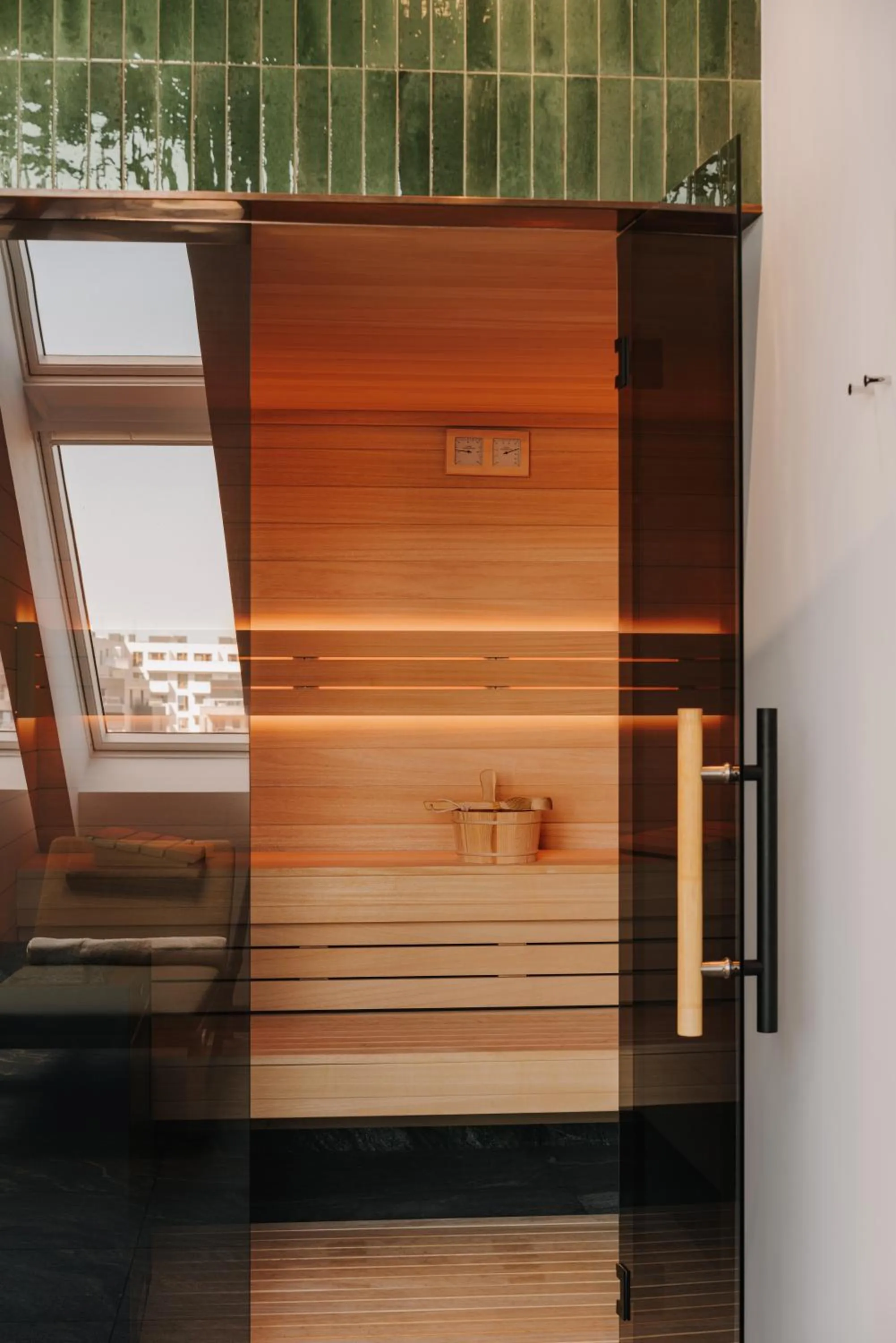 Sauna in The Cyrus Hotel
