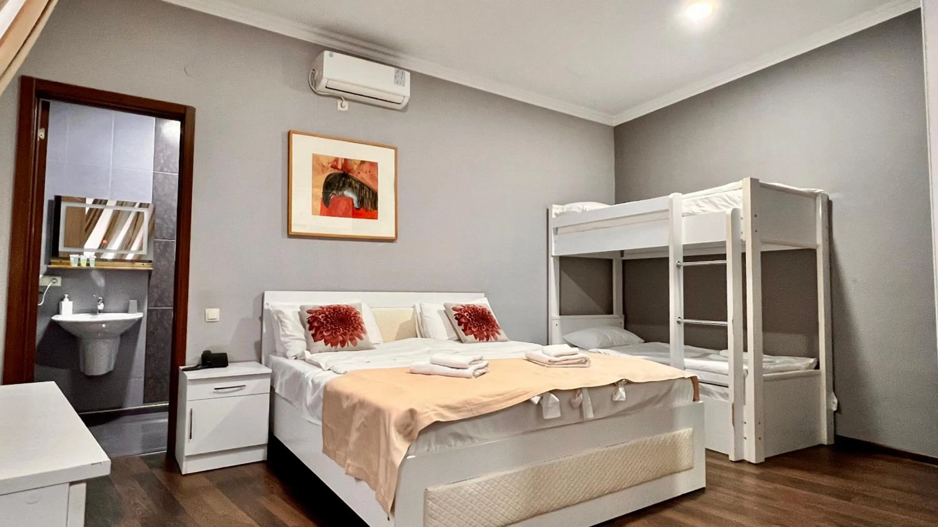 Bed in Point Hotel Tbilisi