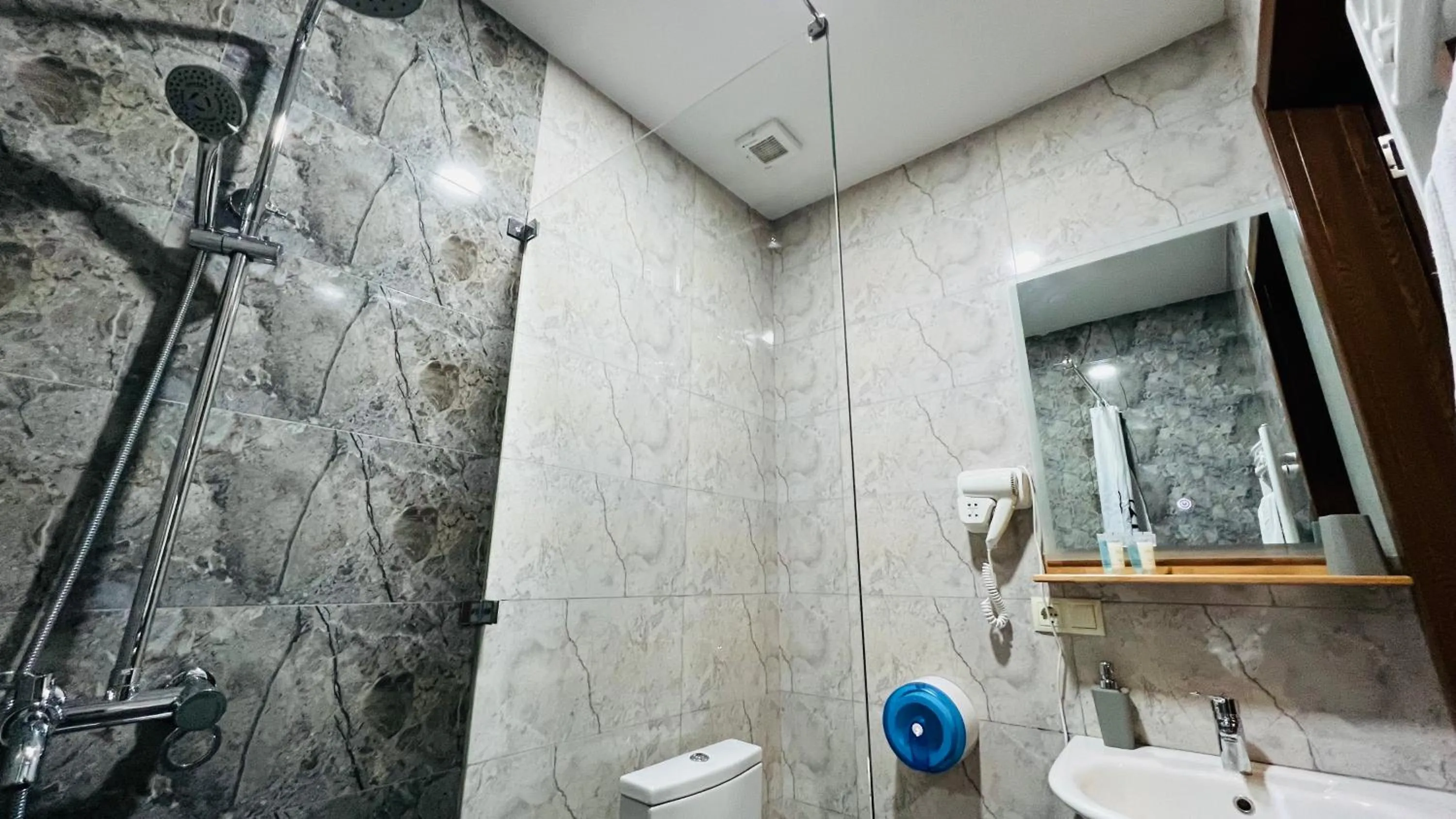 Shower, Bathroom in Point Hotel Tbilisi