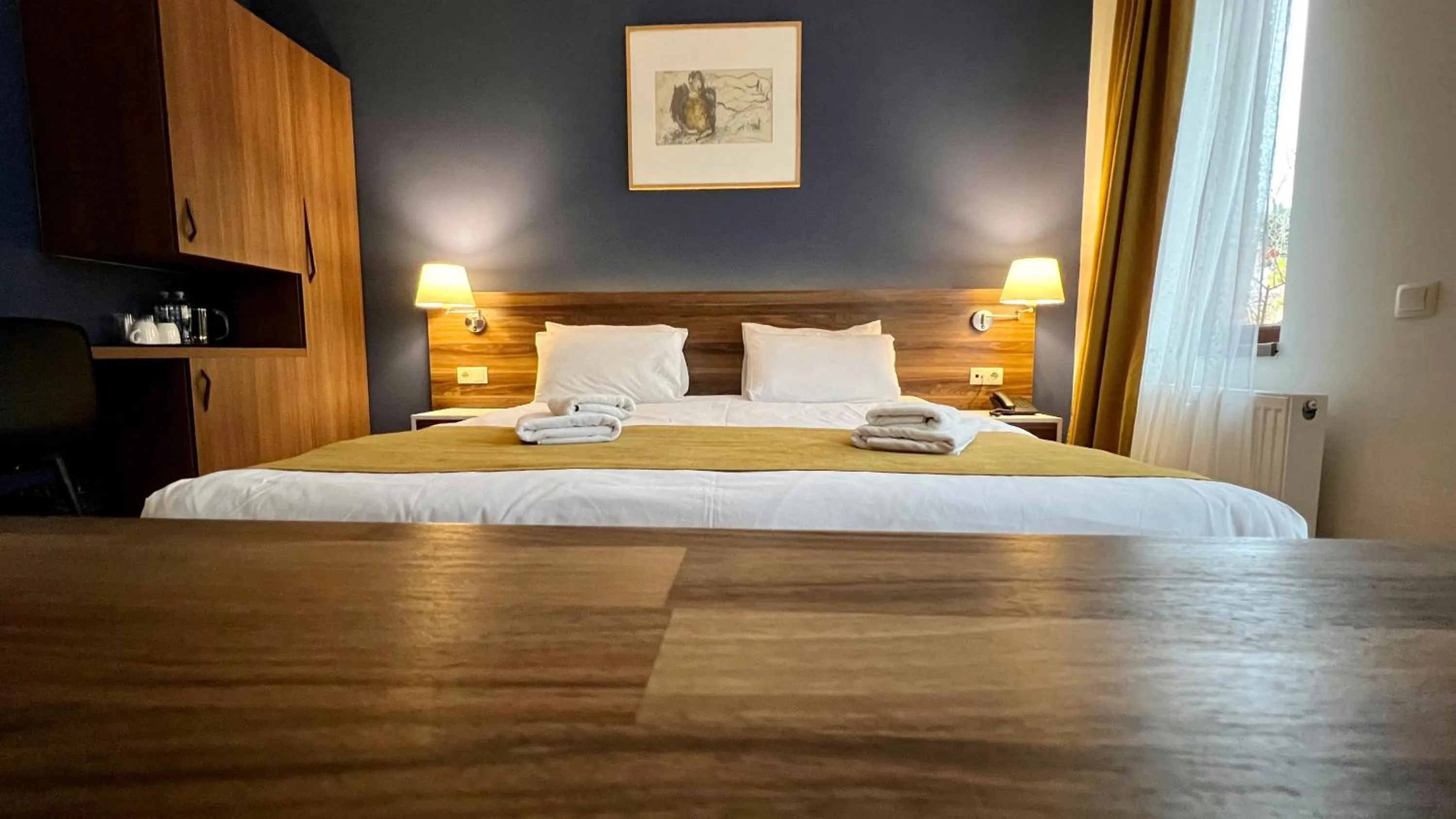 Bed in Point Hotel Tbilisi