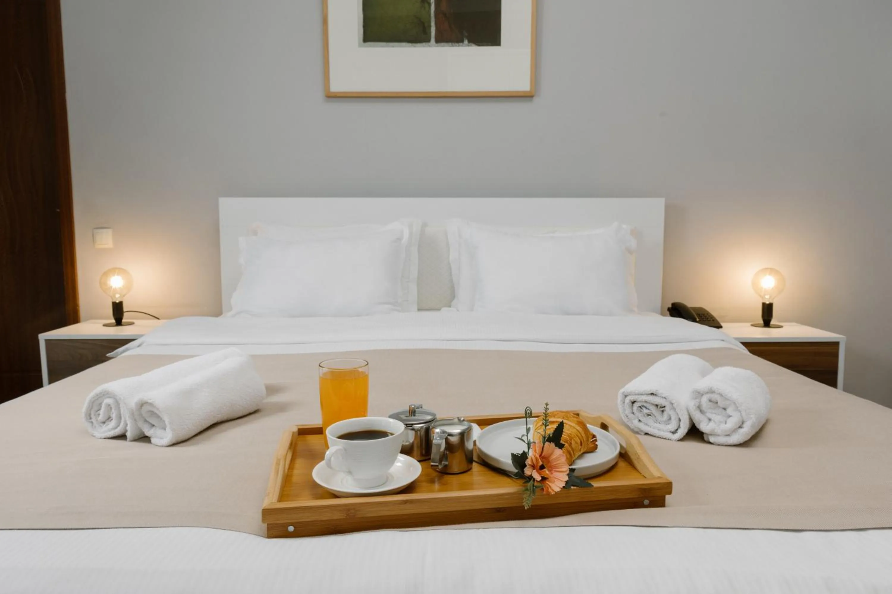 Bed in Point Hotel Tbilisi