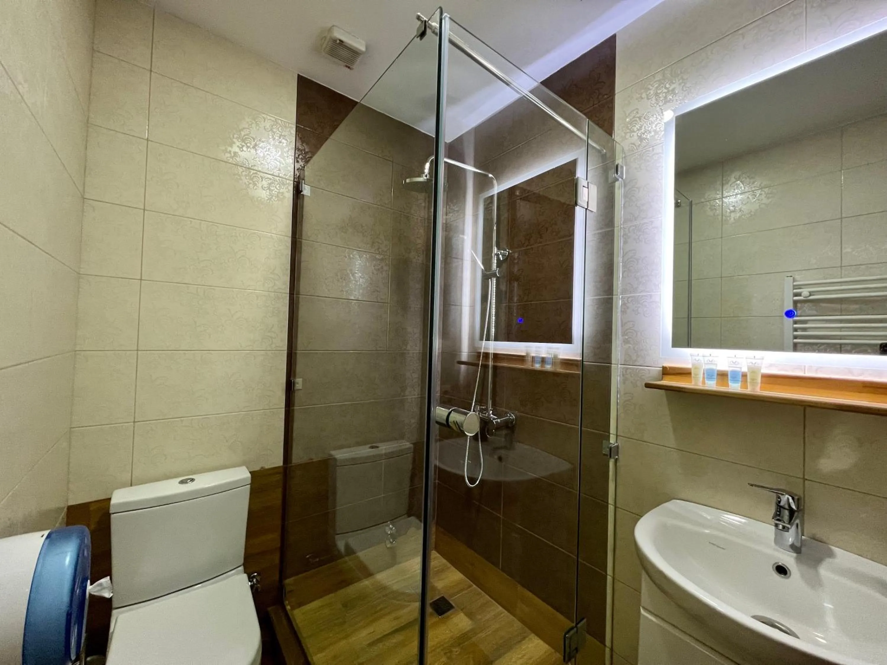 Shower, Bathroom in Point Hotel Tbilisi