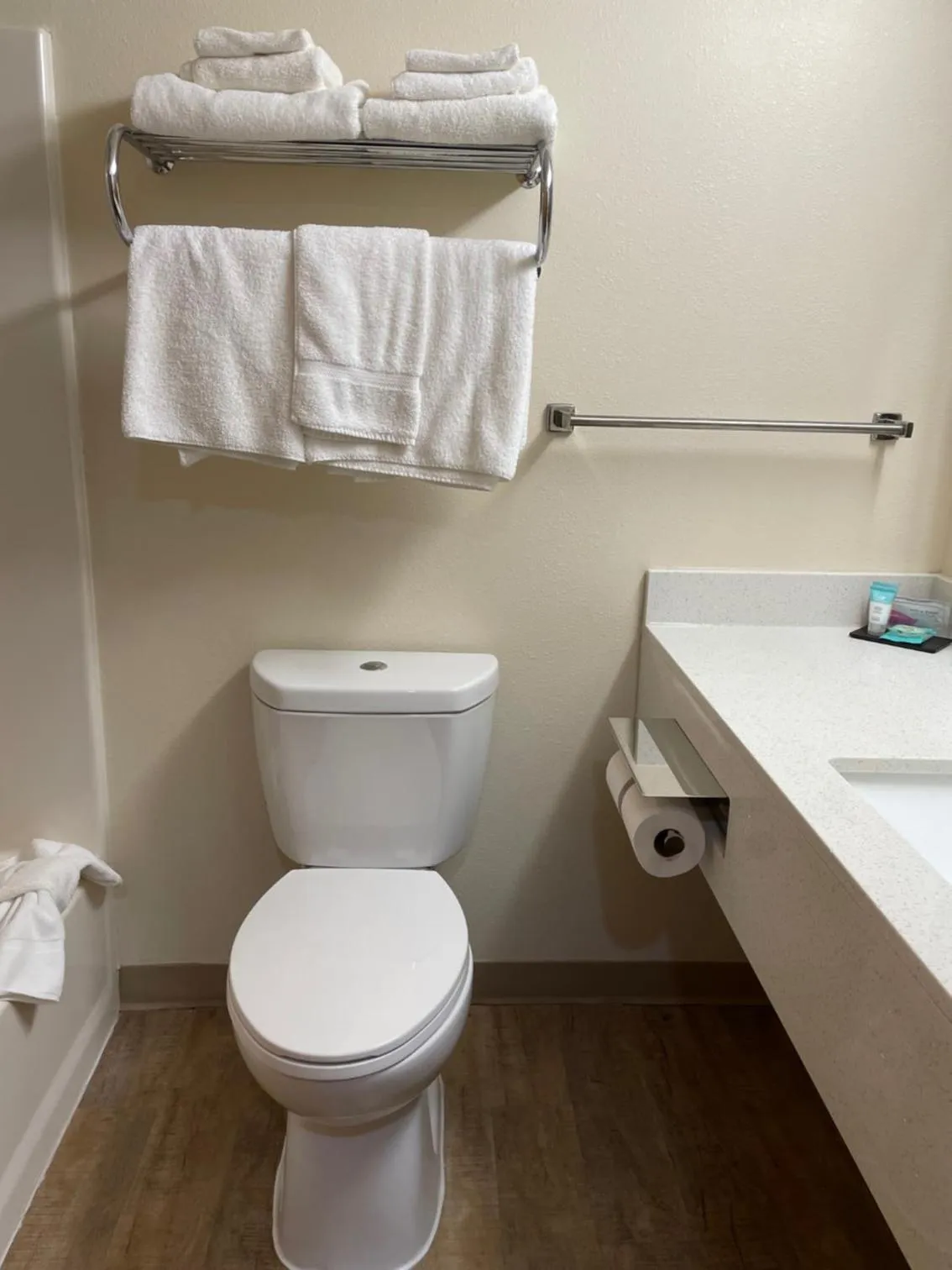 Bathroom in Crossroads Hotel and Huron Event Center