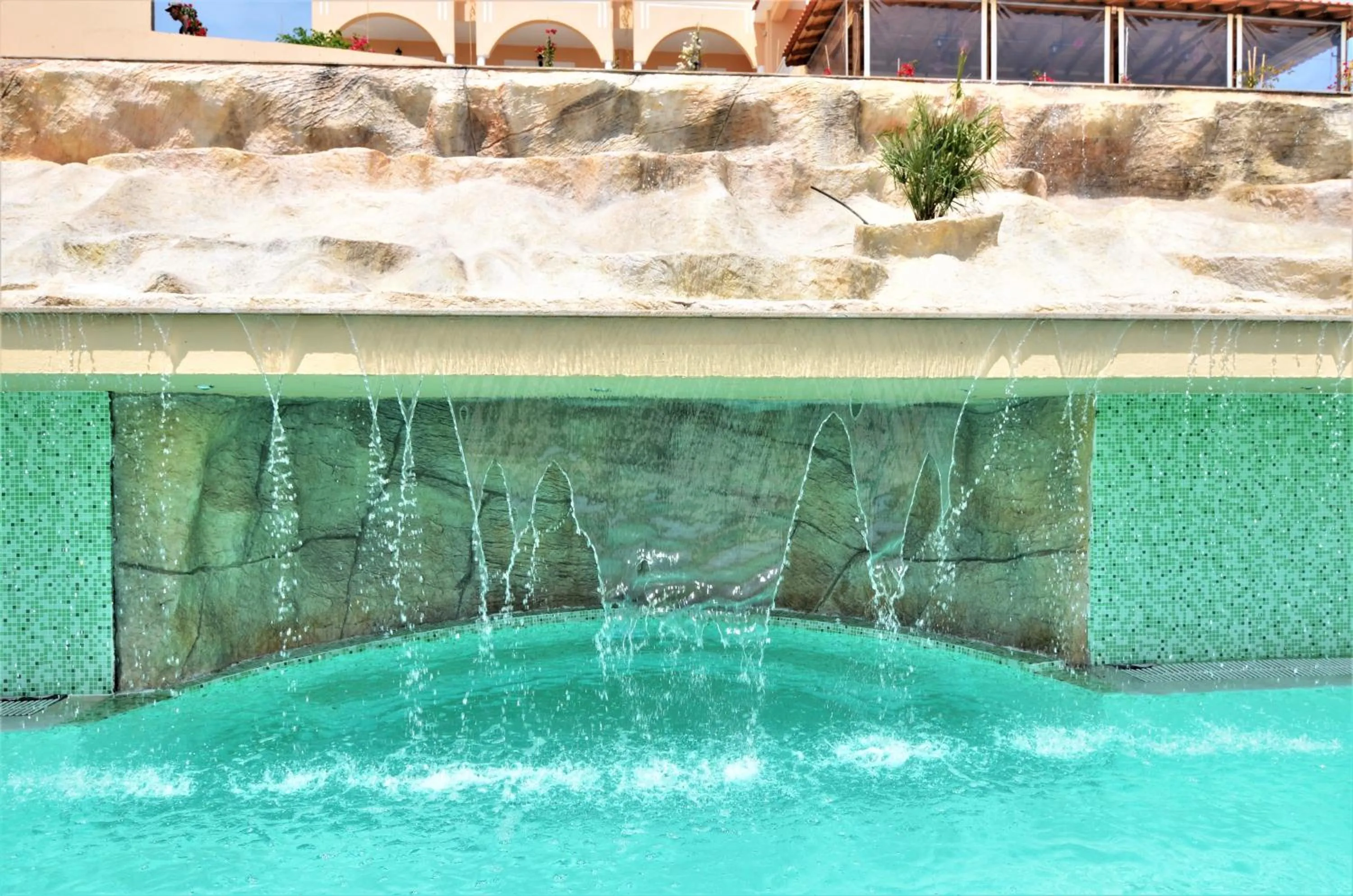 Pool view in Grand Beach Hotel Thassos
