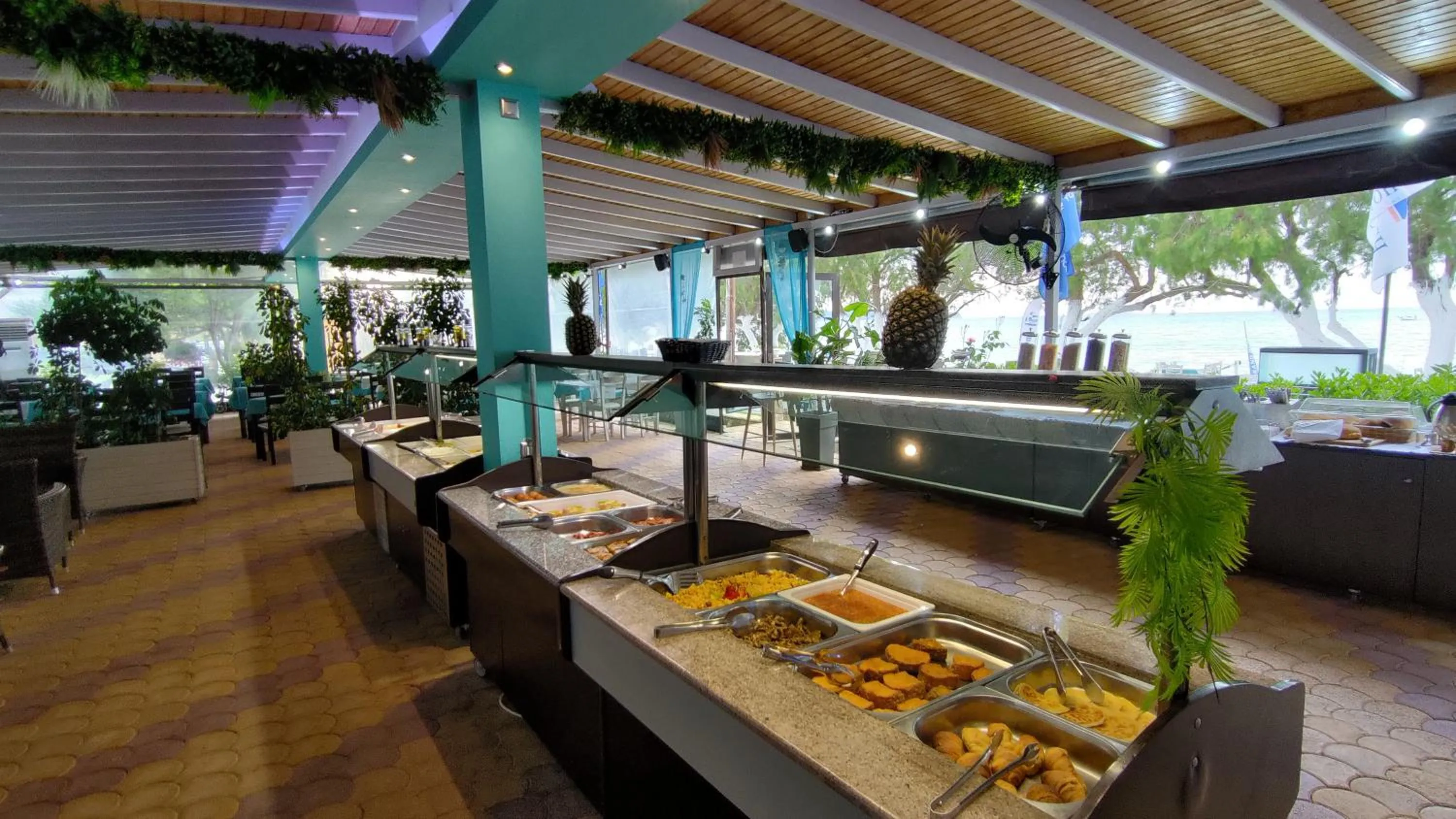 Buffet breakfast in Grand Beach Hotel Thassos