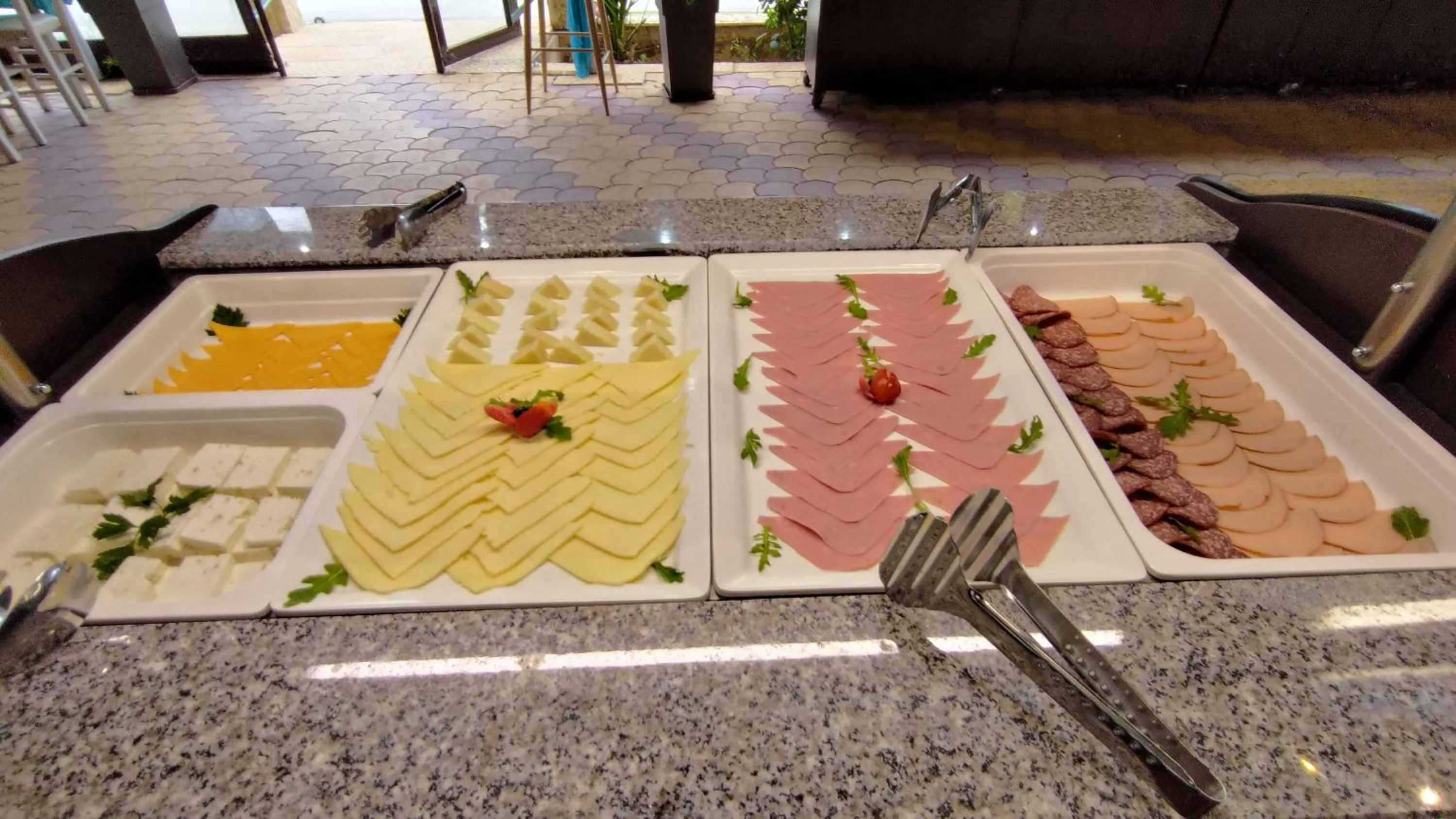 Buffet breakfast in Grand Beach Hotel Thassos