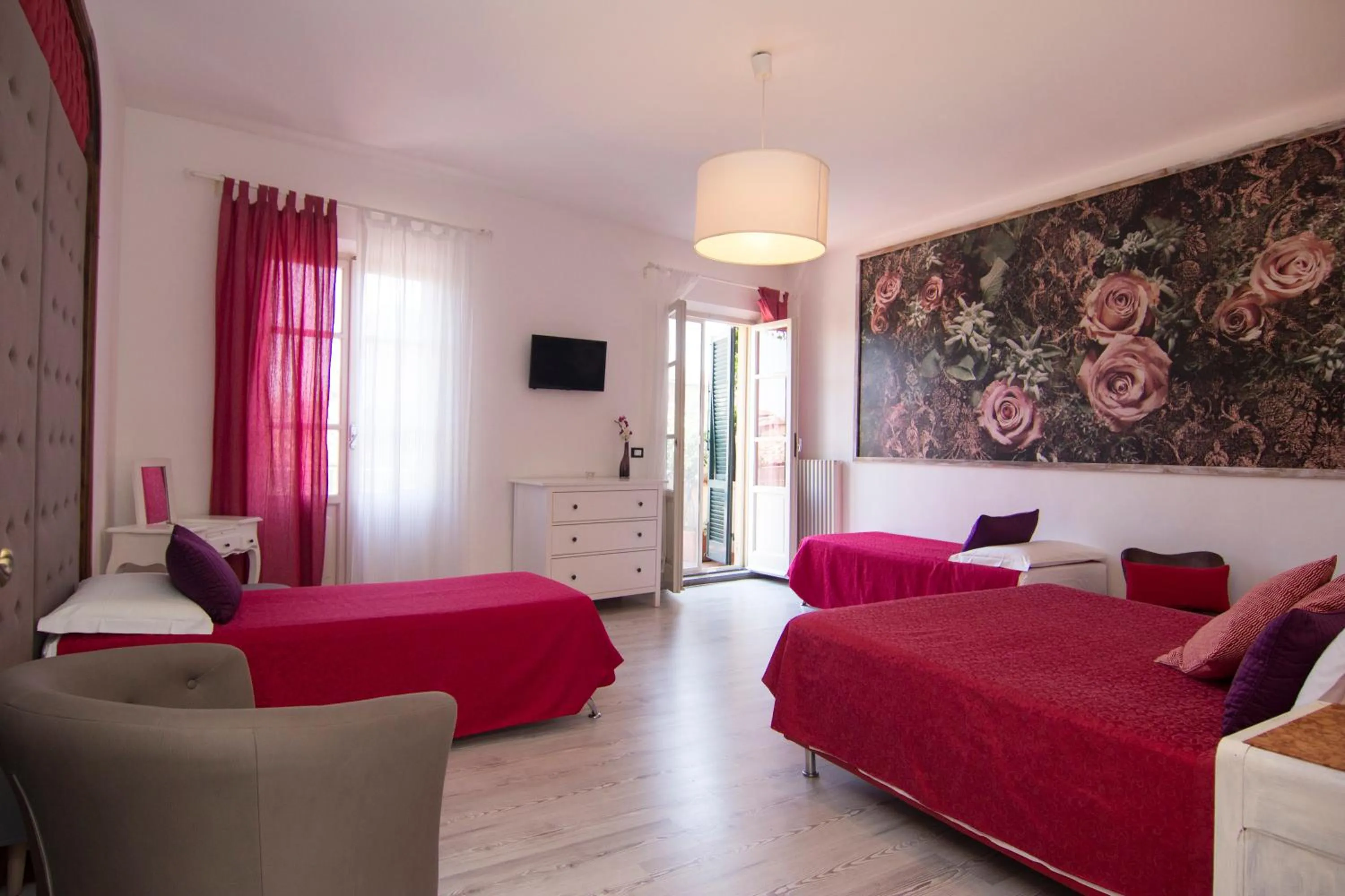 View (from property/room), Bed in B&B 7 Rooms