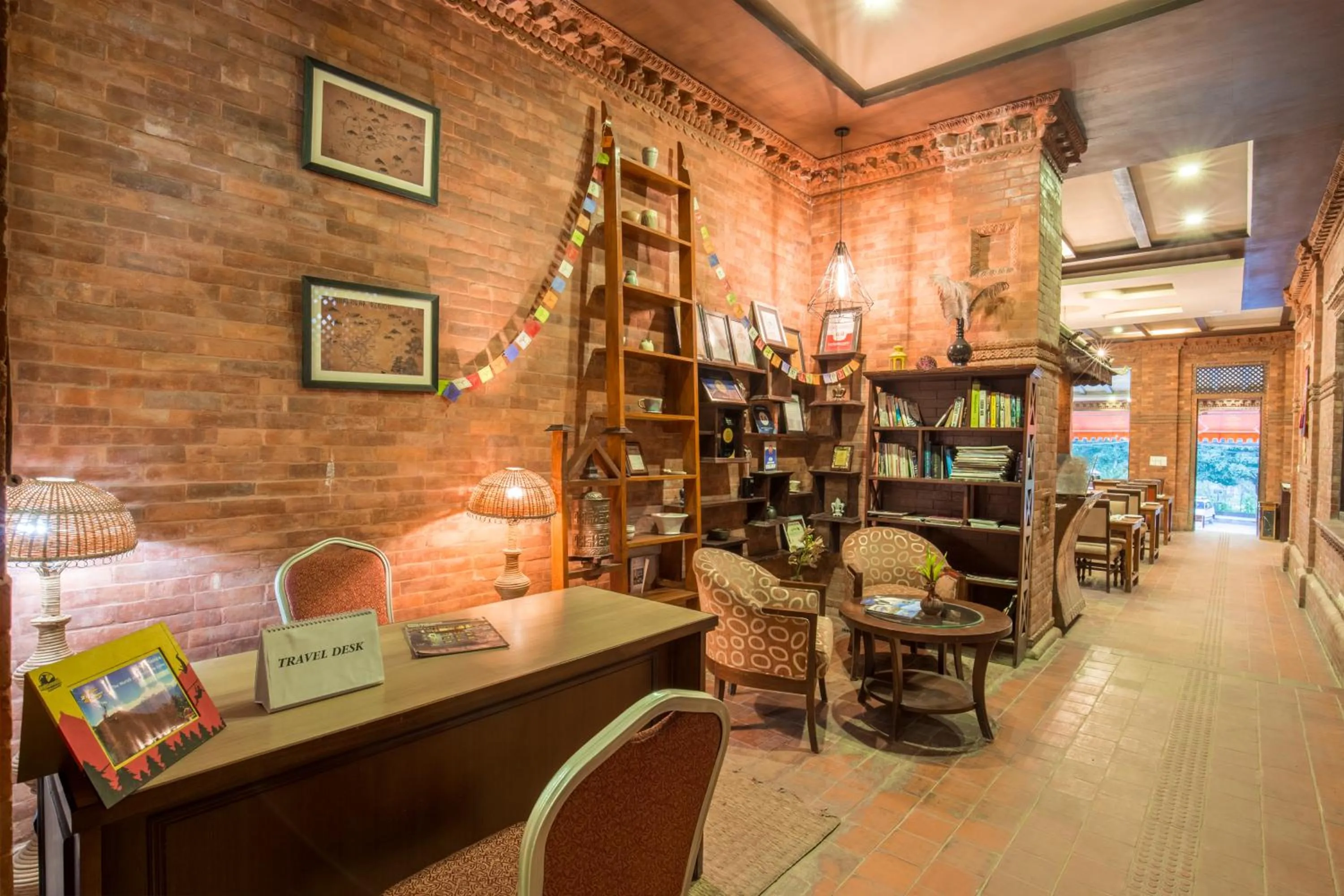Library in Dahlia Boutique Hotel