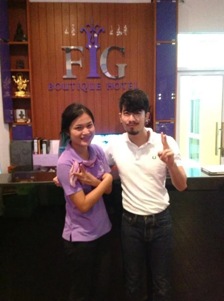 group of guests in FIG Boutique Hotel