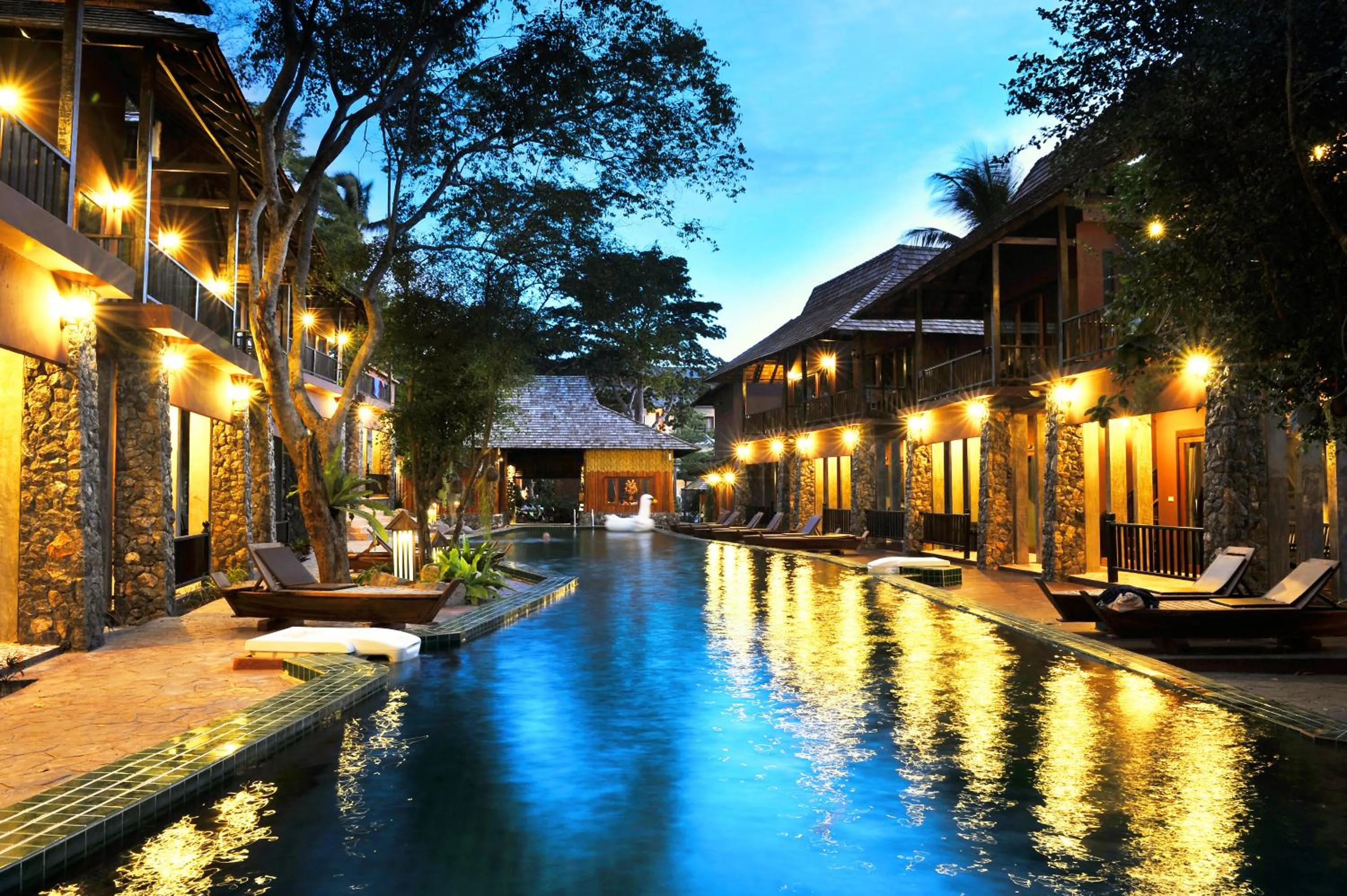 Pool view in Koh Tao Beach Club