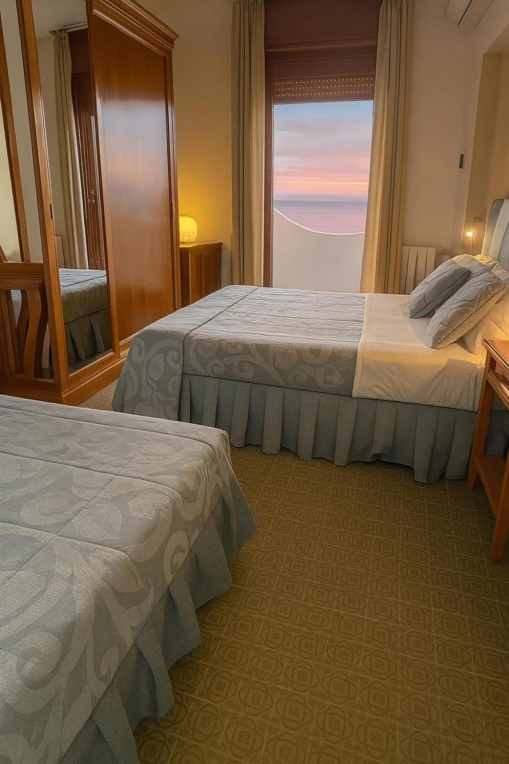 Bed in Hotel Sinuessa Terme