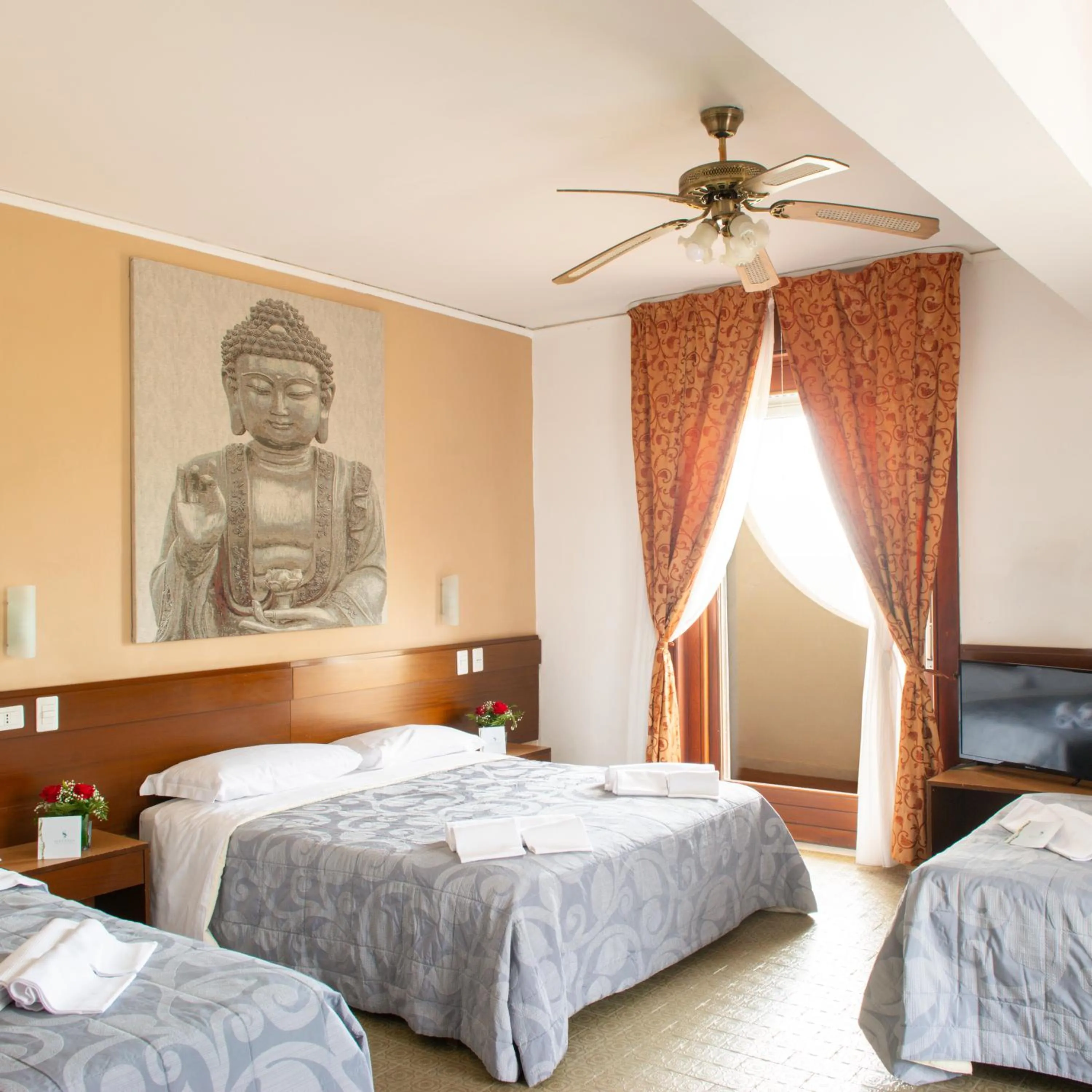 Bedroom, Bed in Hotel Sinuessa Terme