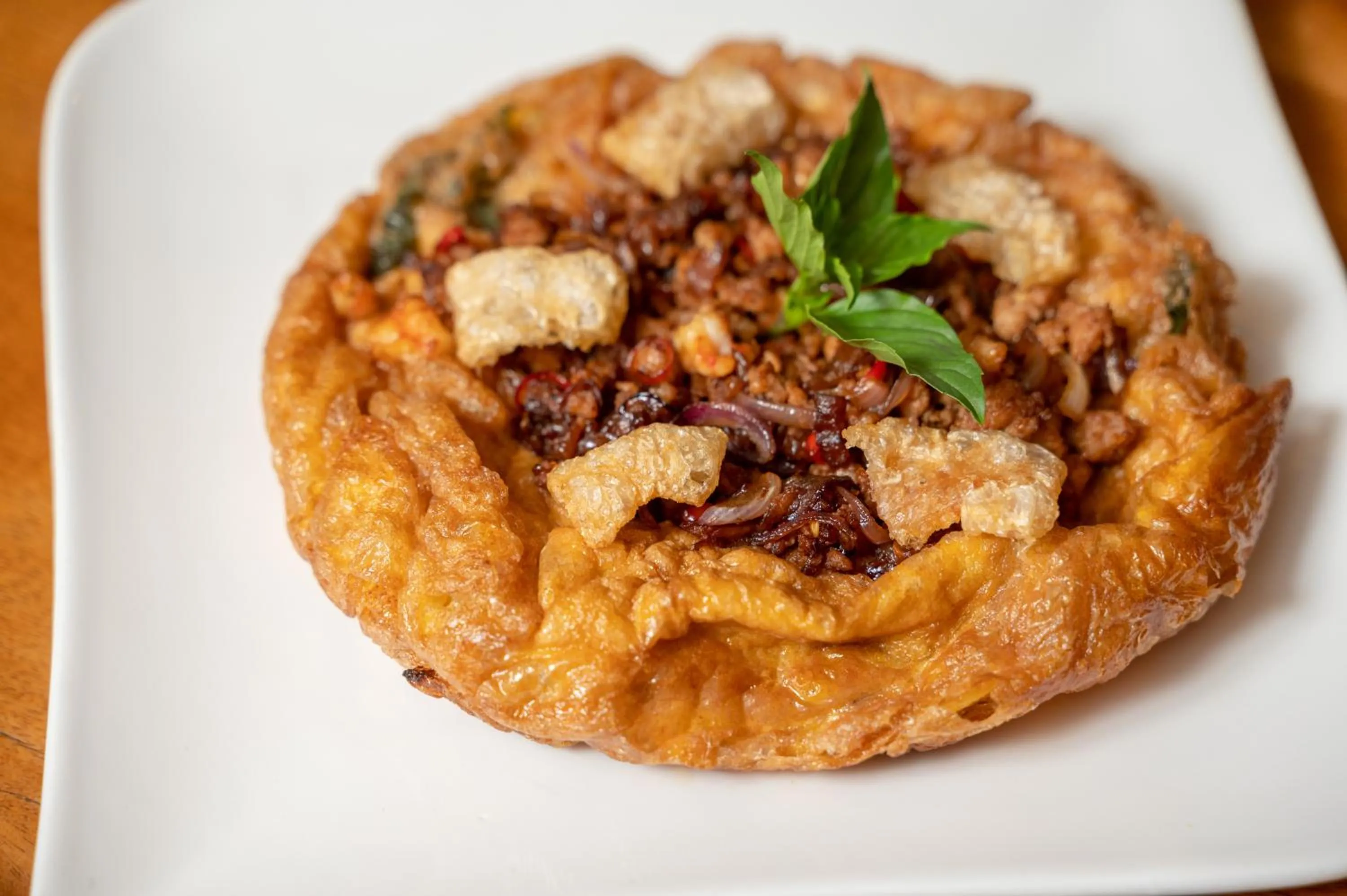 Food close-up in Chatrium Golf Resort Soi Dao Chanthaburi