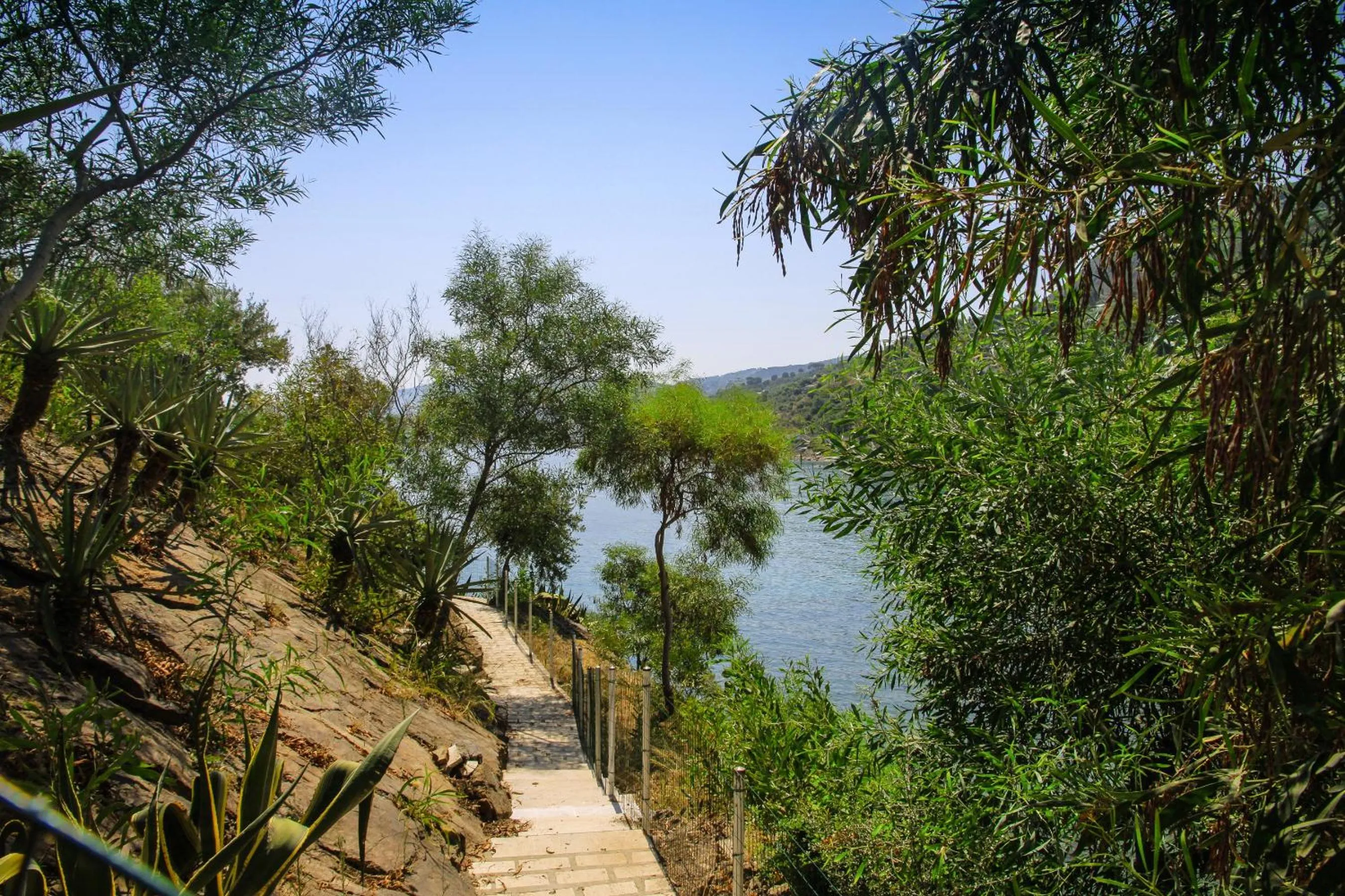 Natural landscape in Blue Bay
