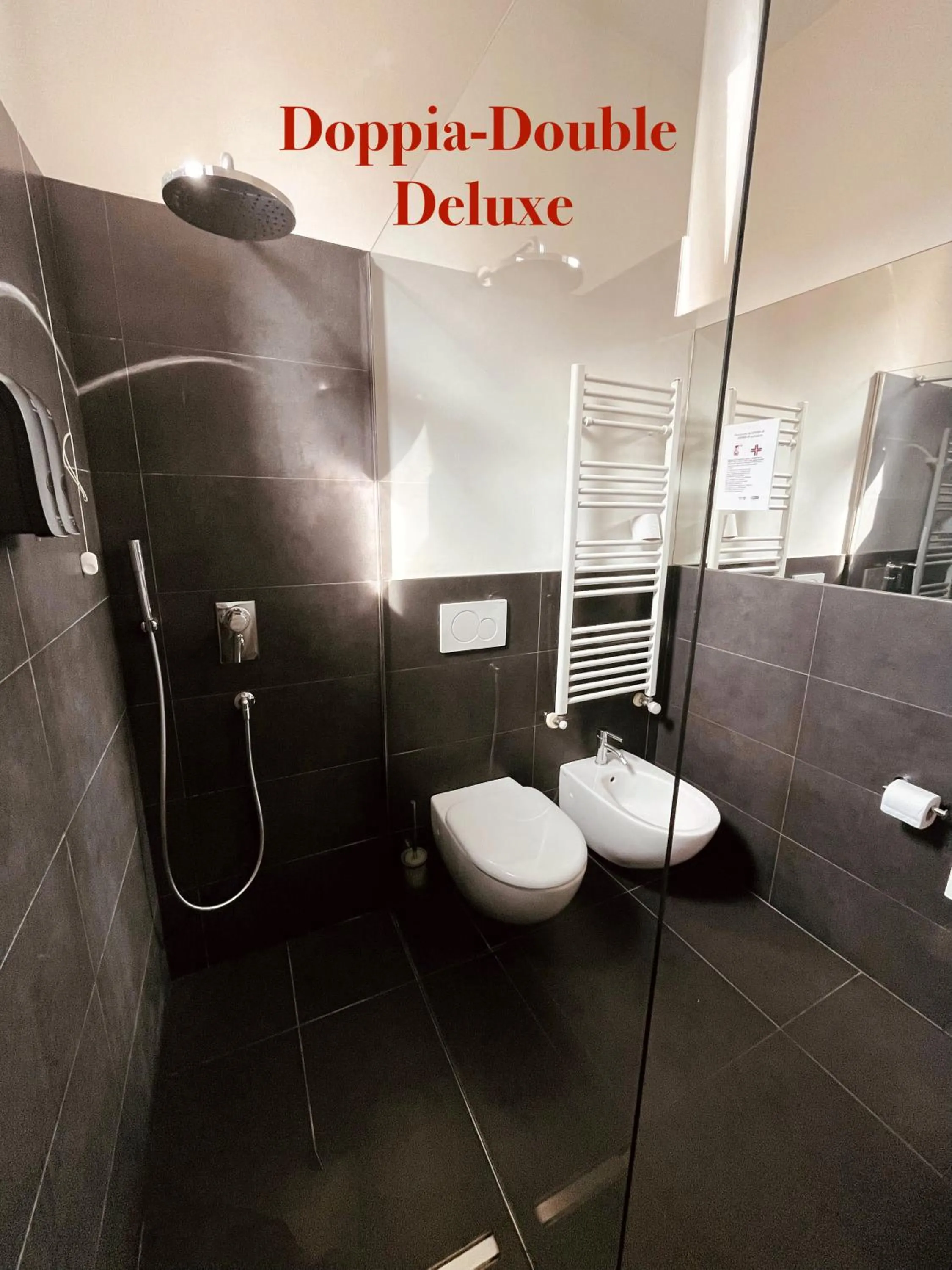 Shower in DiMoras house Verona