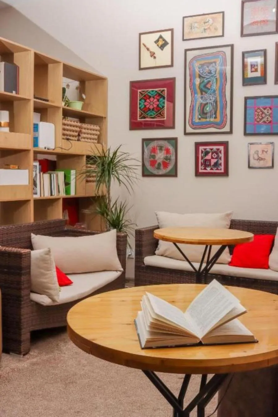 Seating area in Bodo Hostel