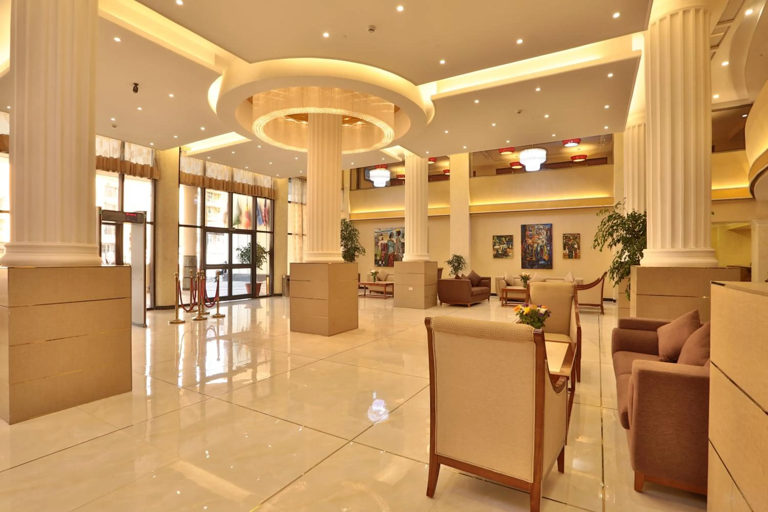 Lobby or reception in Getfam Hotel