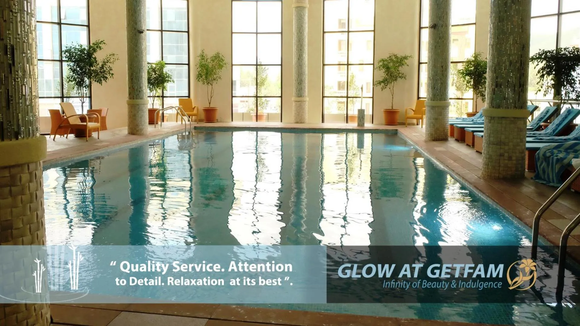 Swimming pool in Getfam Hotel
