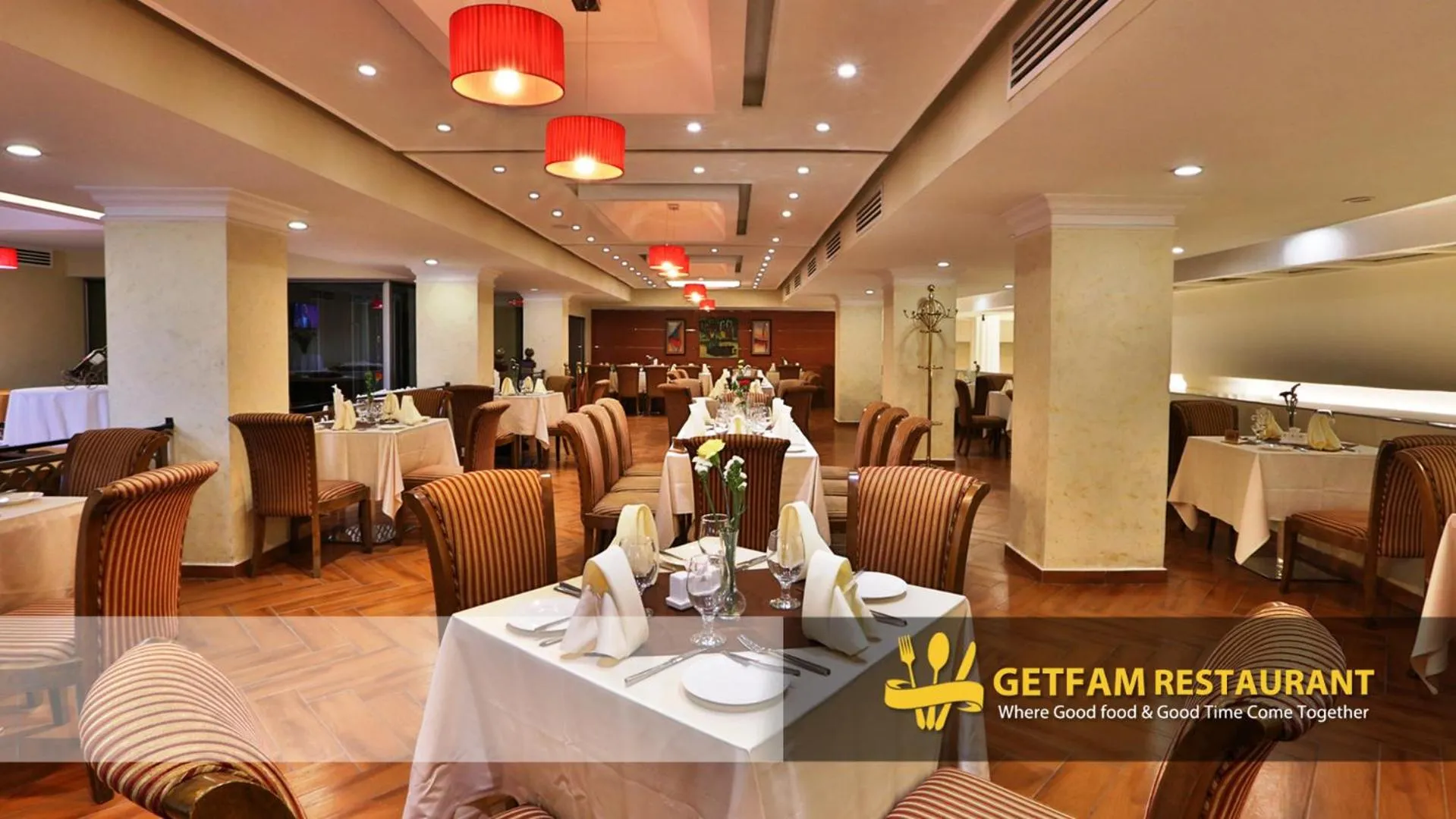 Restaurant/places to eat in Getfam Hotel
