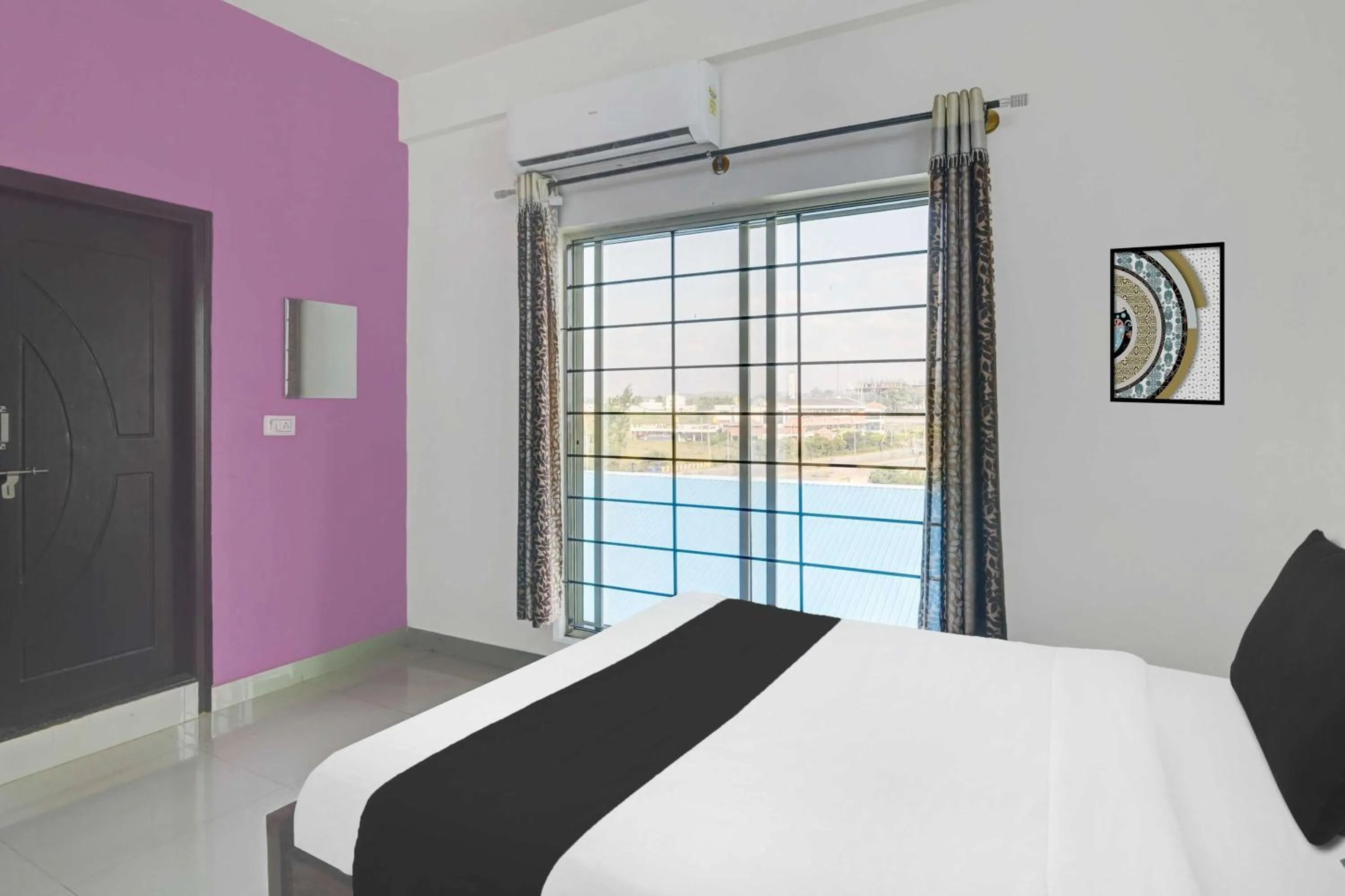 Bedroom, Bed in Hotel O Chikmangaluru Near Railway Station