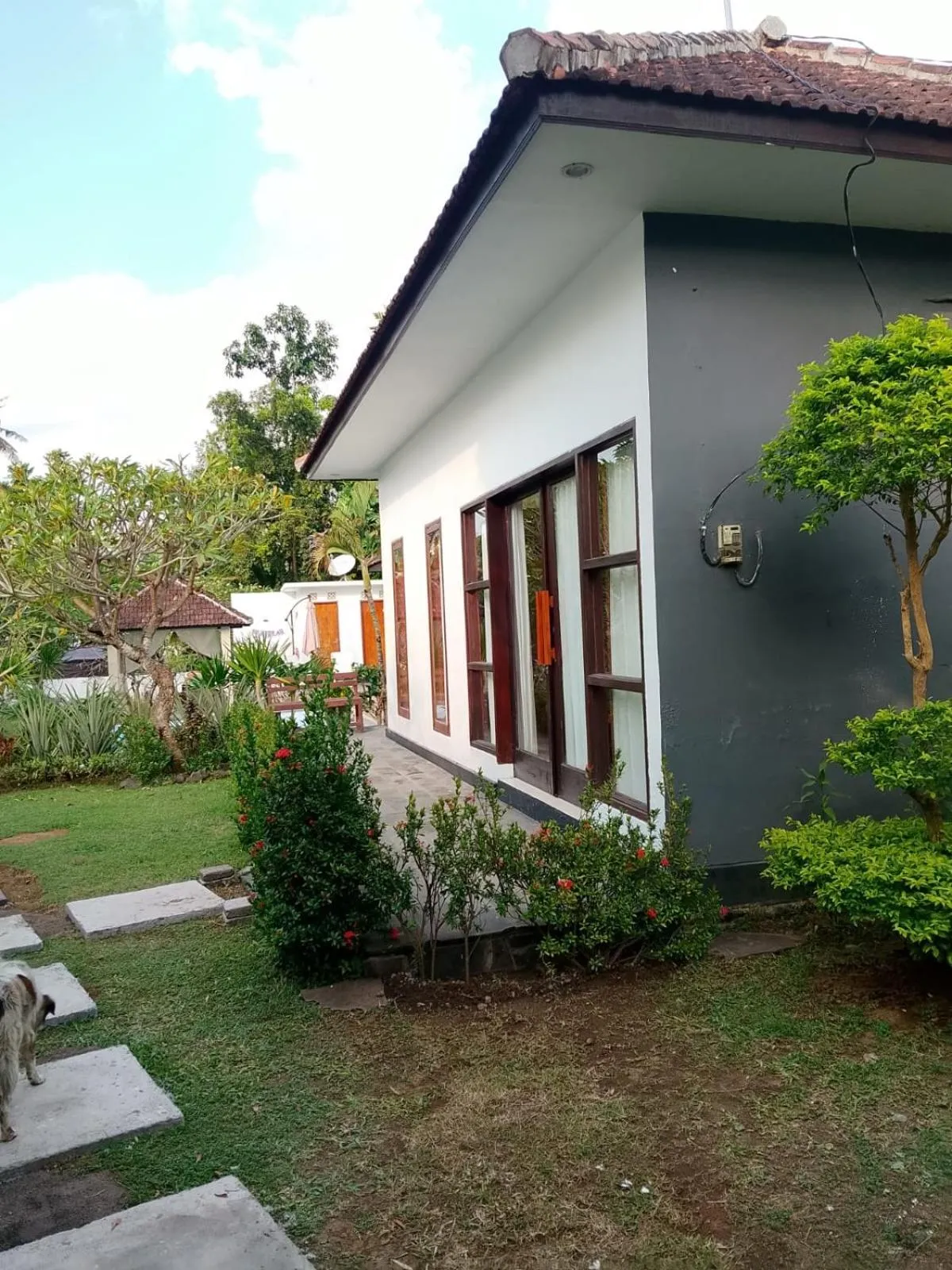 Garden view in Lovina villa cinta
