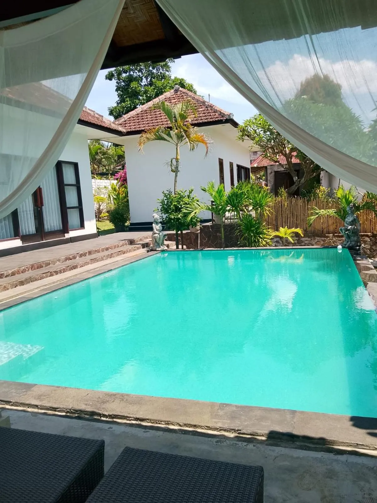 Pool view in Lovina villa cinta